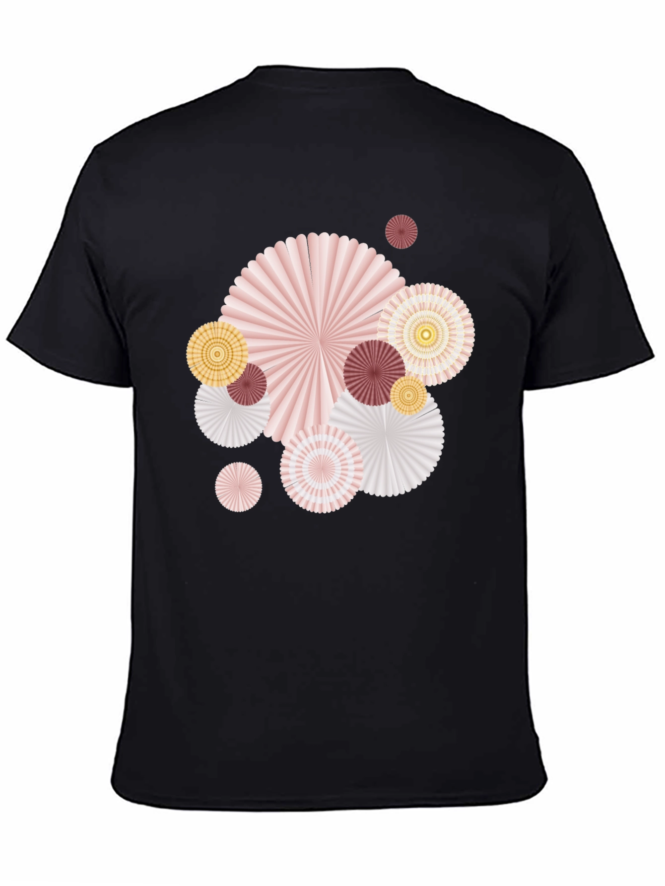 Paper Fan Graphic Tee - Stylish Statement Shirt