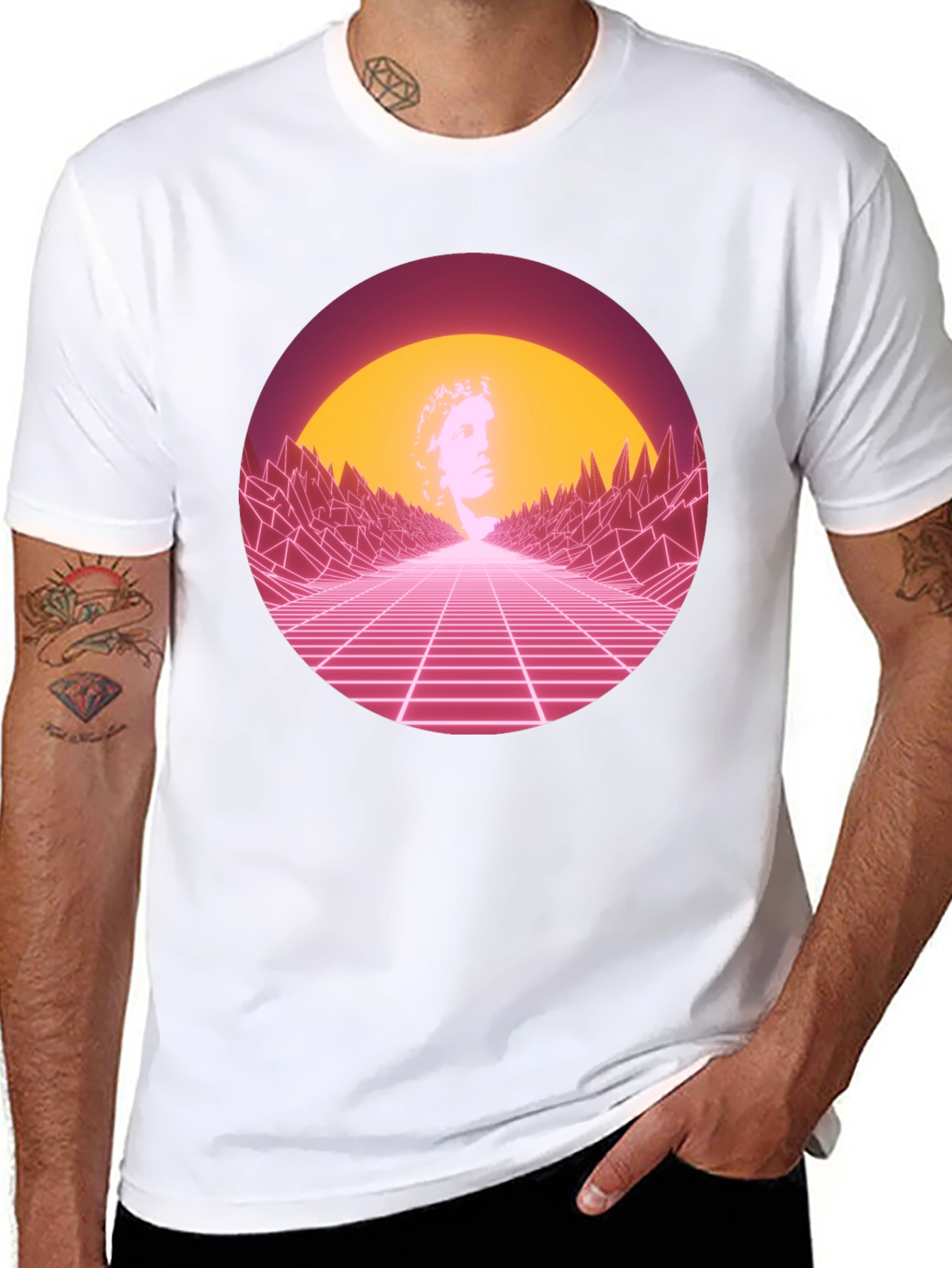 Retro Wave T-Shirt - 80s Synthwave Design