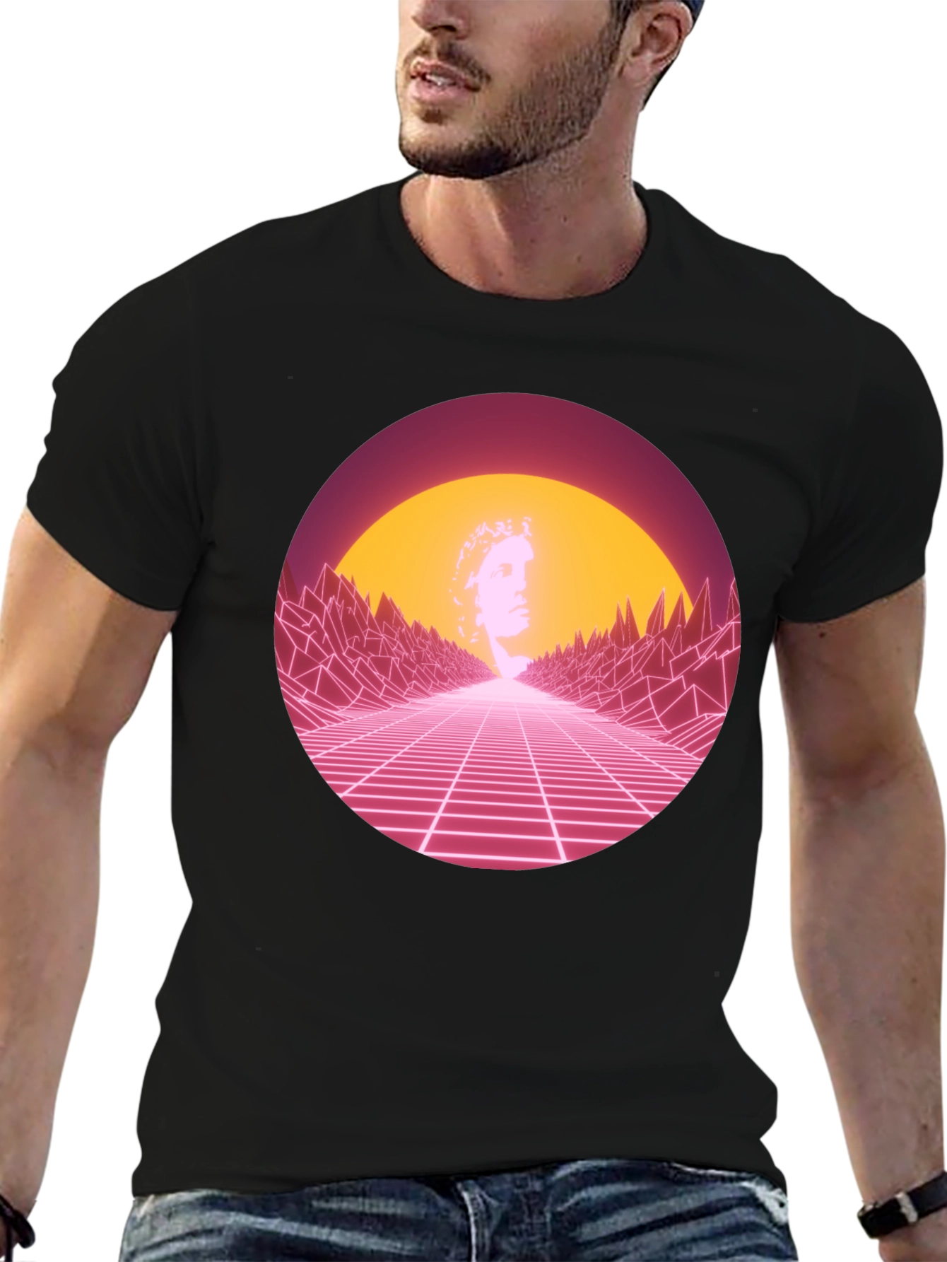 Retro Wave T-Shirt - 80s Synthwave Design