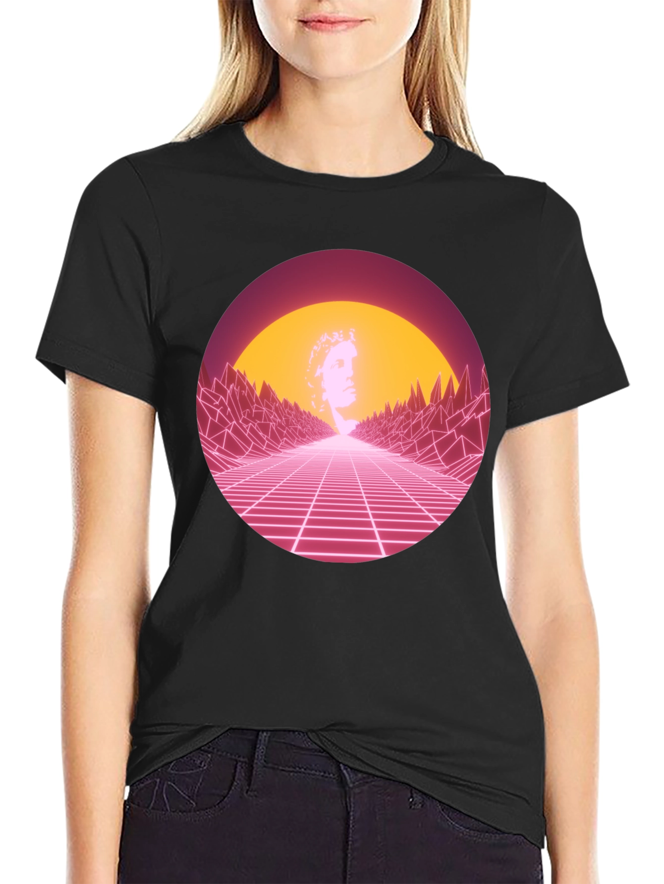 Retro Wave T-Shirt - 80s Synthwave Design