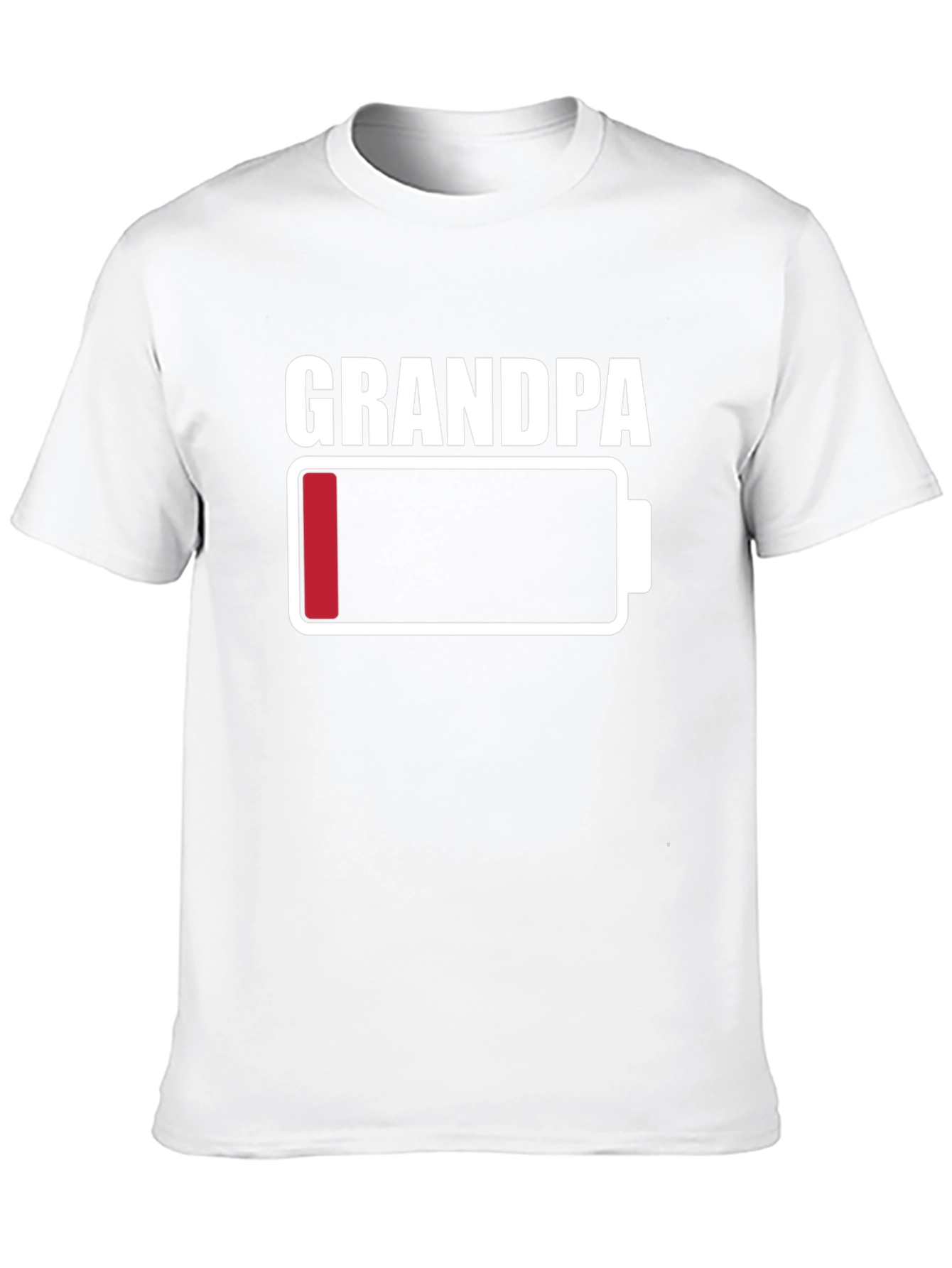 Grandpa Low Battery T-Shirt - Funny Novelty Tee
