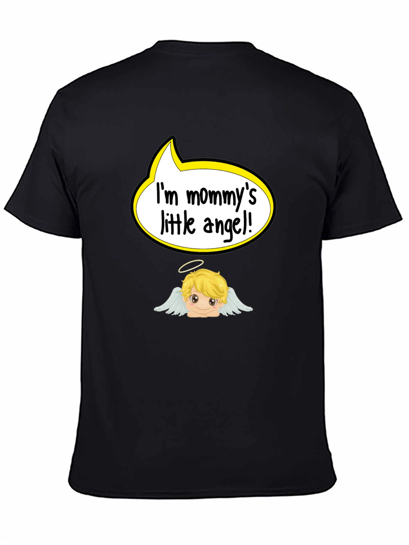 Mommys Little Angel T-Shirt - Cute Cherub Design