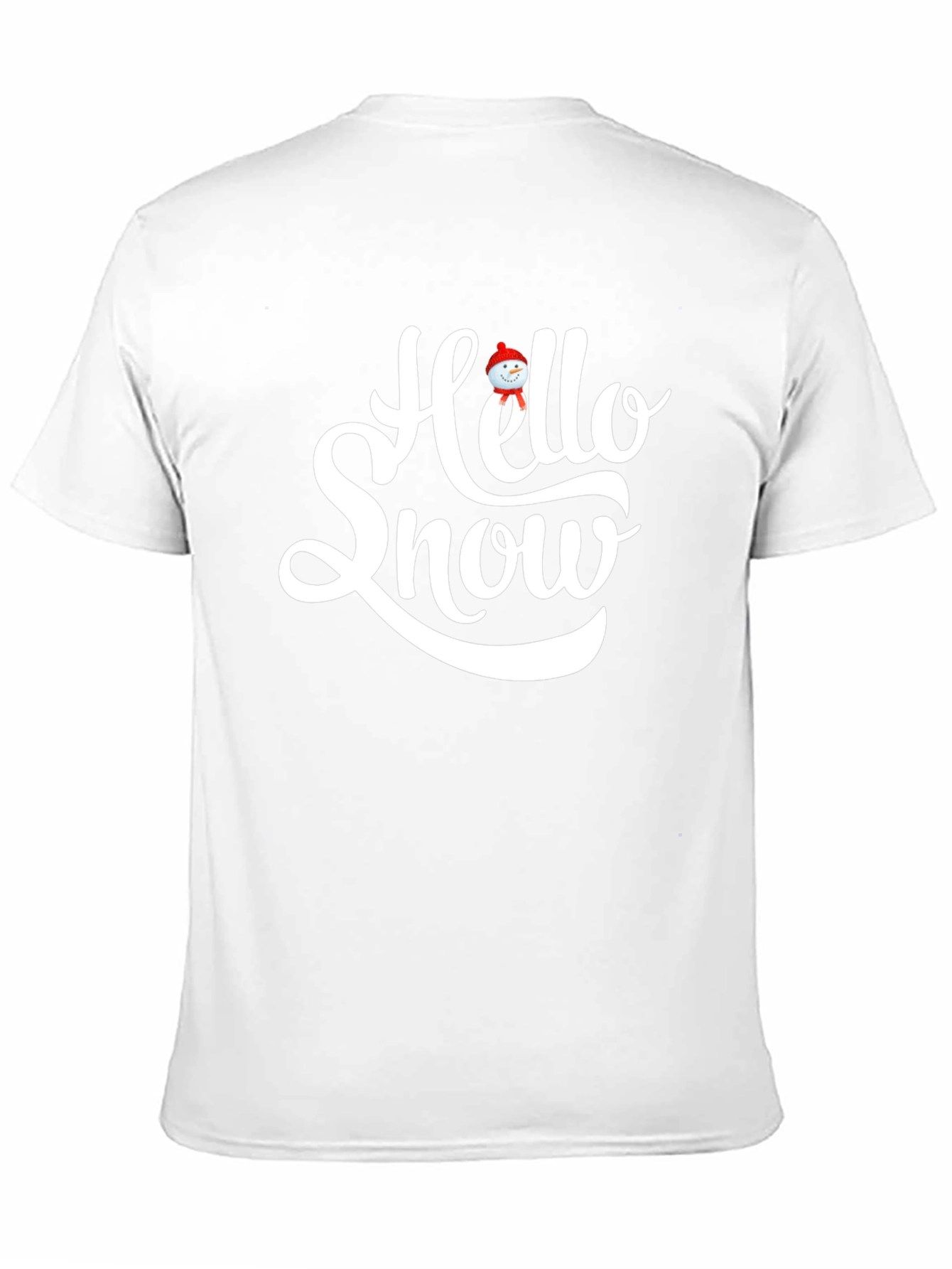 Hello Snow Graphic T-Shirt - Black