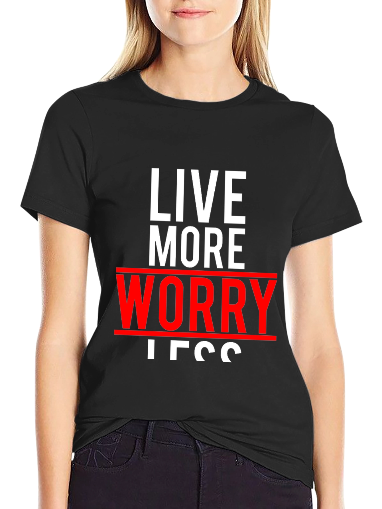Live More Worry Less Graphic Tee
