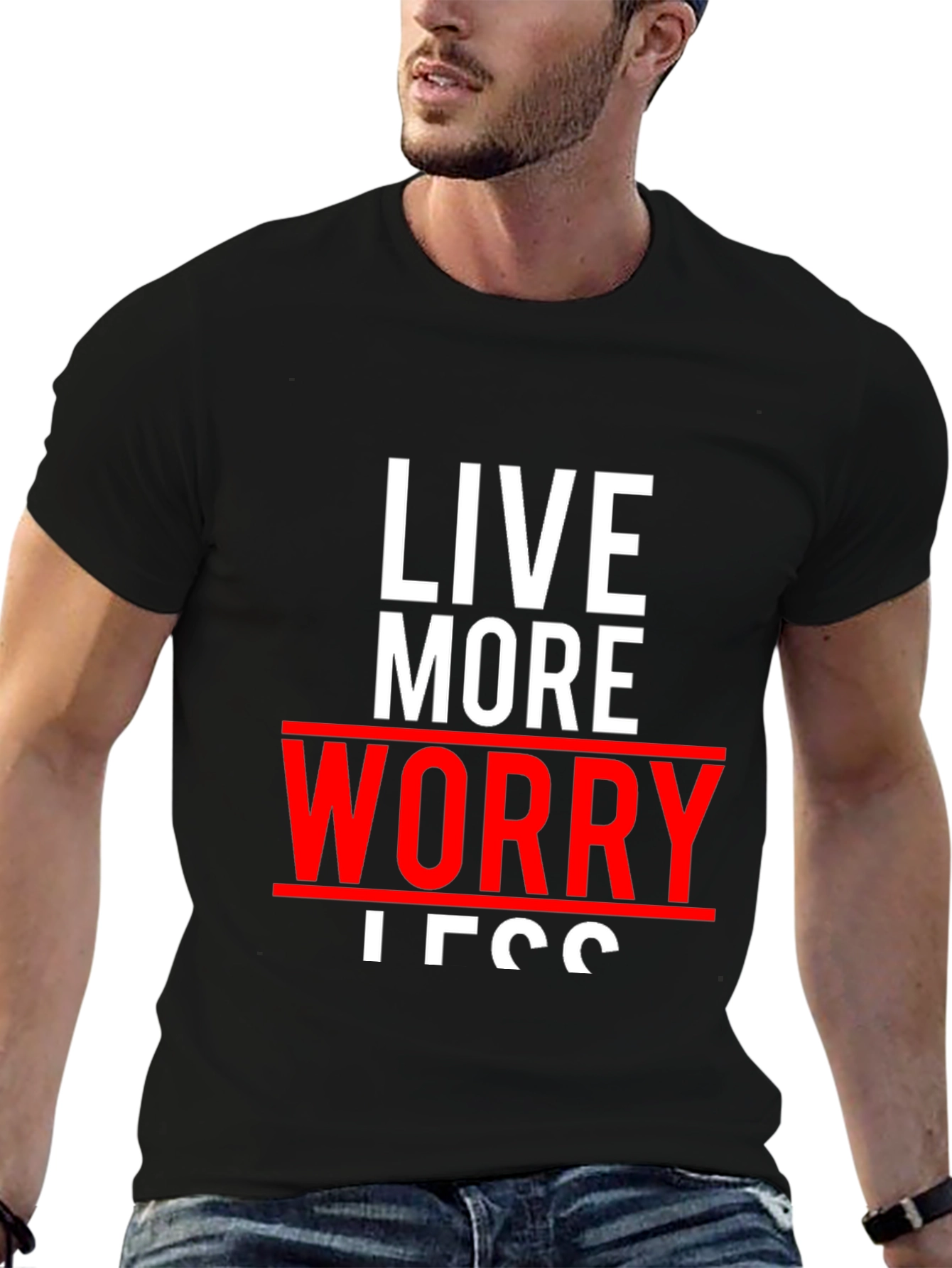 Live More Worry Less Graphic Tee