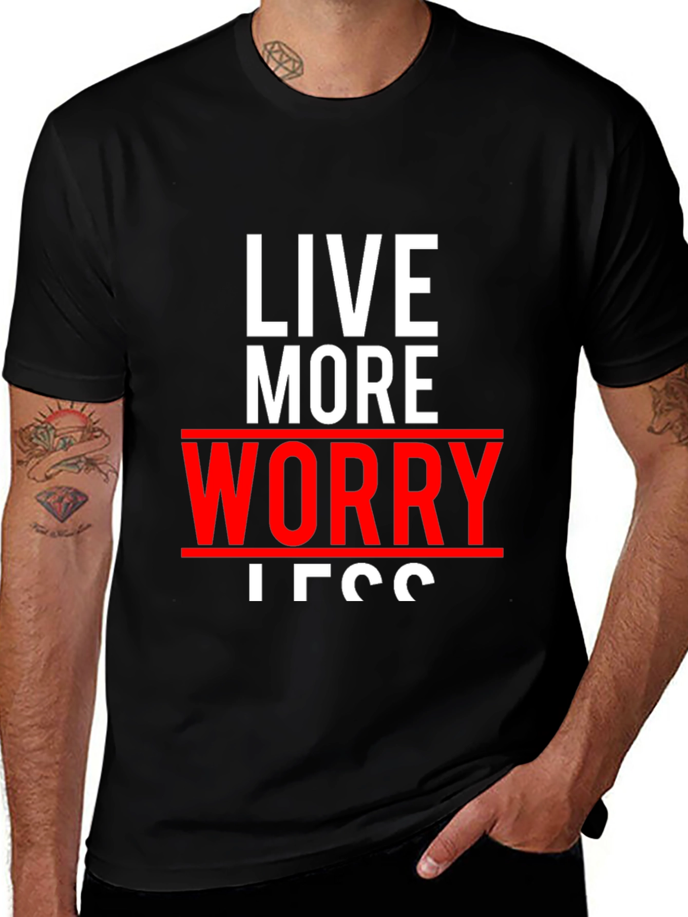 Live More Worry Less Graphic Tee
