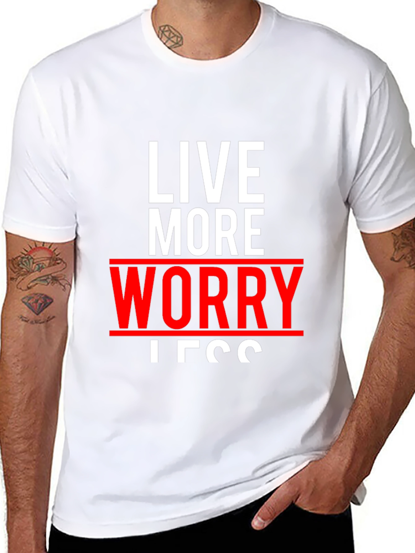 Live More Worry Less Graphic Tee
