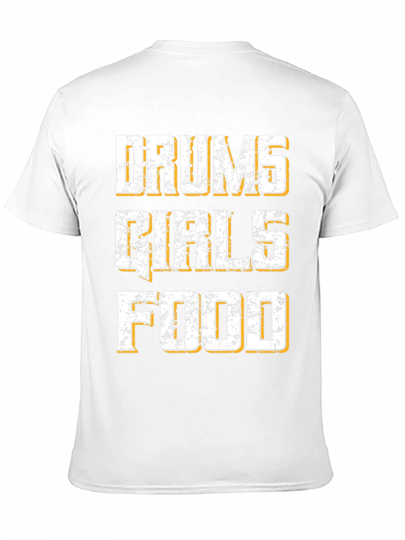 Drums Girls Food Graphic Tee - Black Cotton T-Shirt