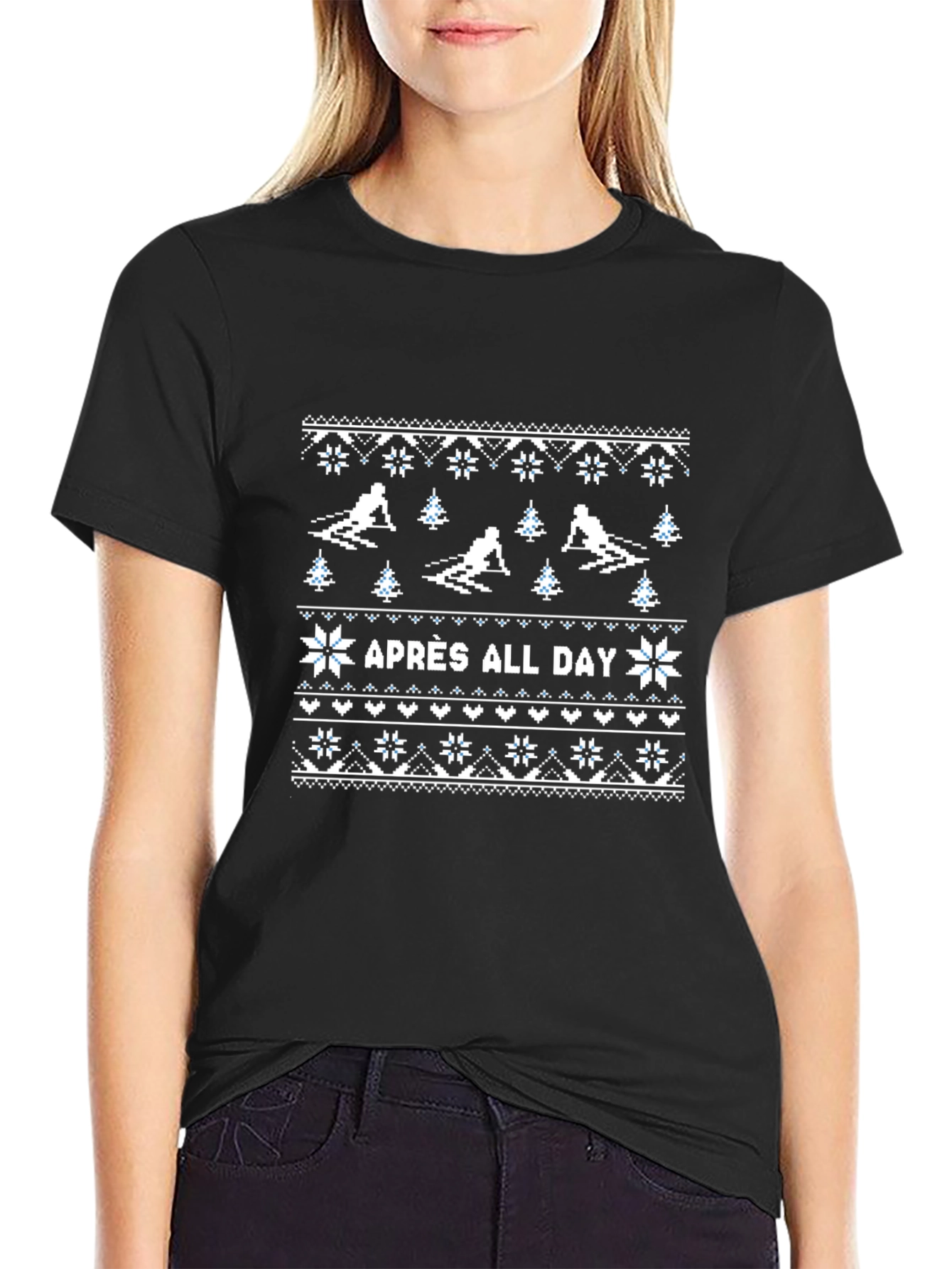 Après All Day Skiing Holiday Graphic Tee