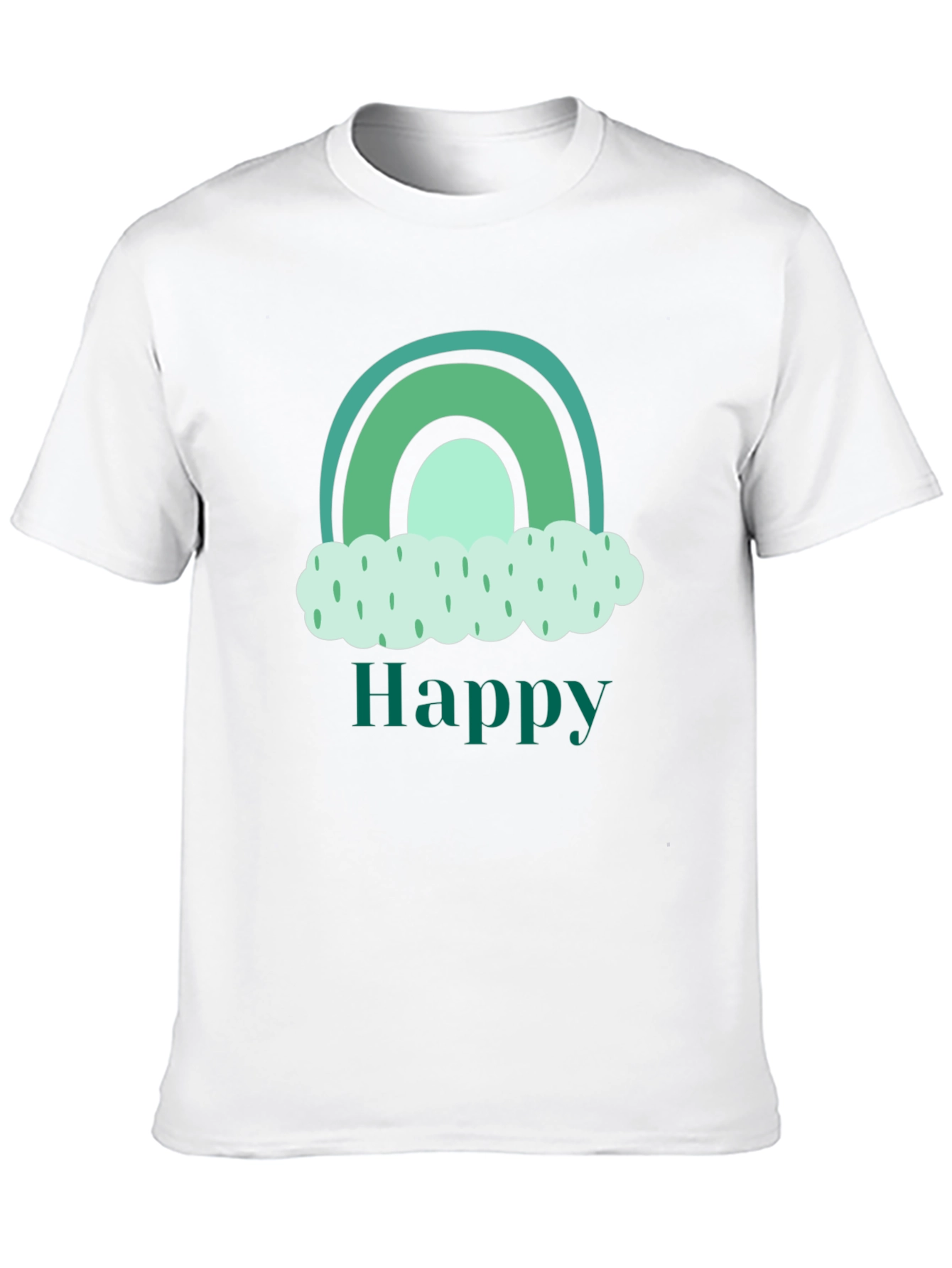 Happy Rainbow Cloud Graphic Tee