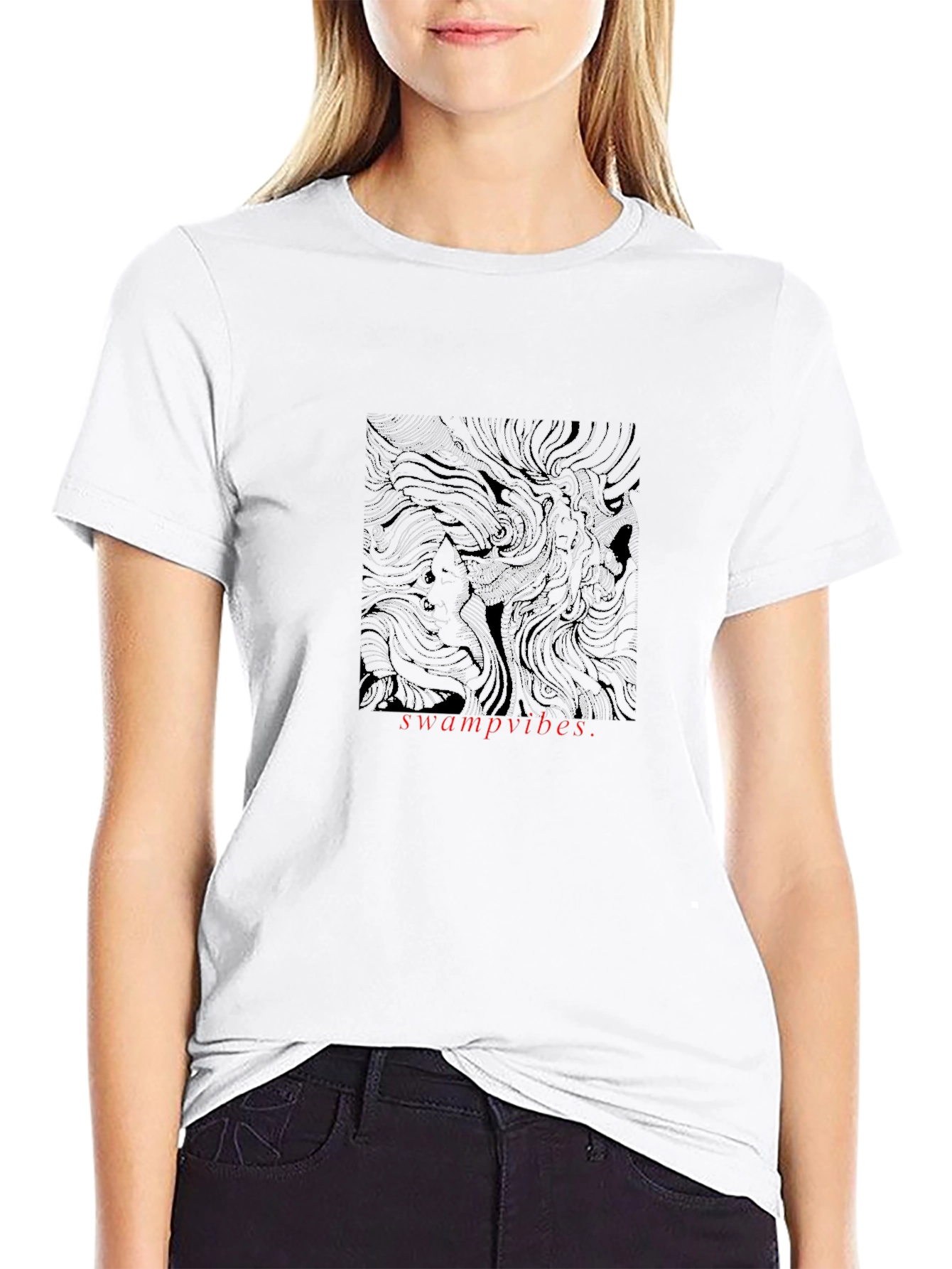 Swamp Vibes Graphic T-Shirt - Modern Art Tee