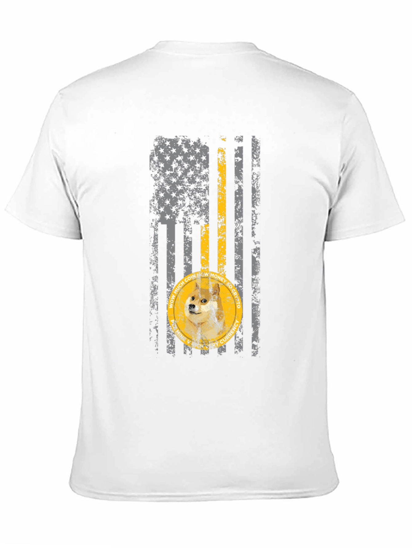 DogeCoin USA Flag T-Shirt - Crypto Meme Tee