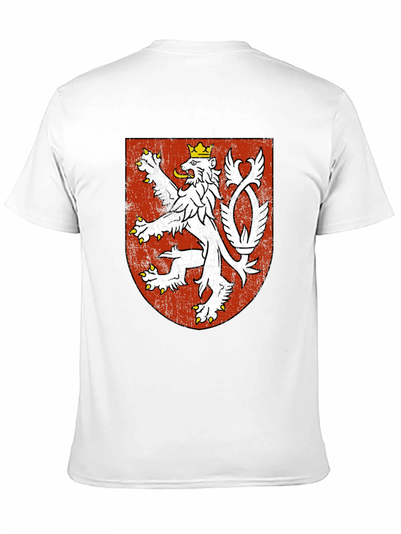 Czech Republic Lion Crest Black T-Shirt