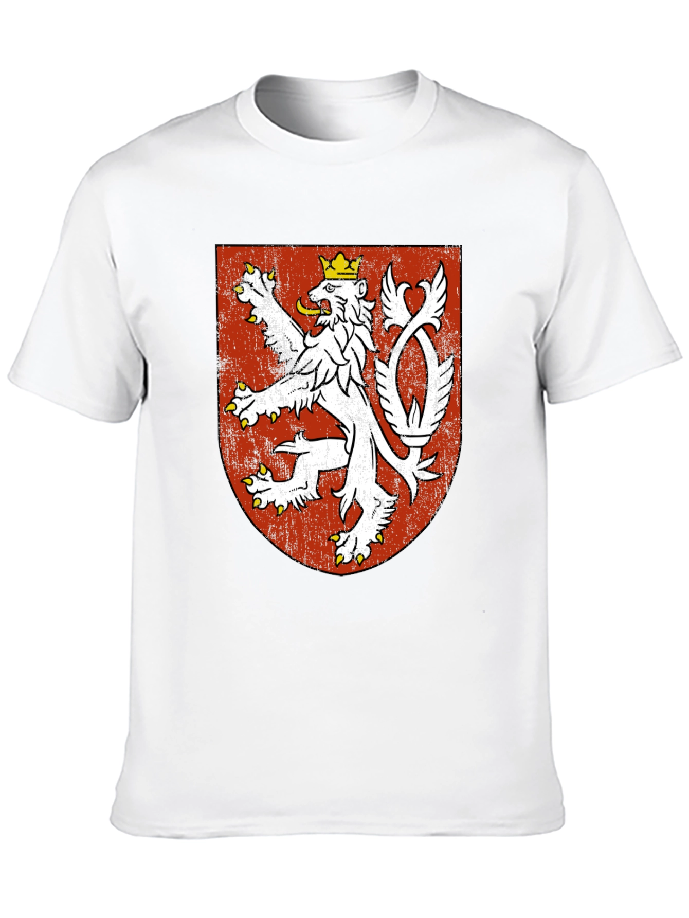 Czech Republic Lion Crest Black T-Shirt