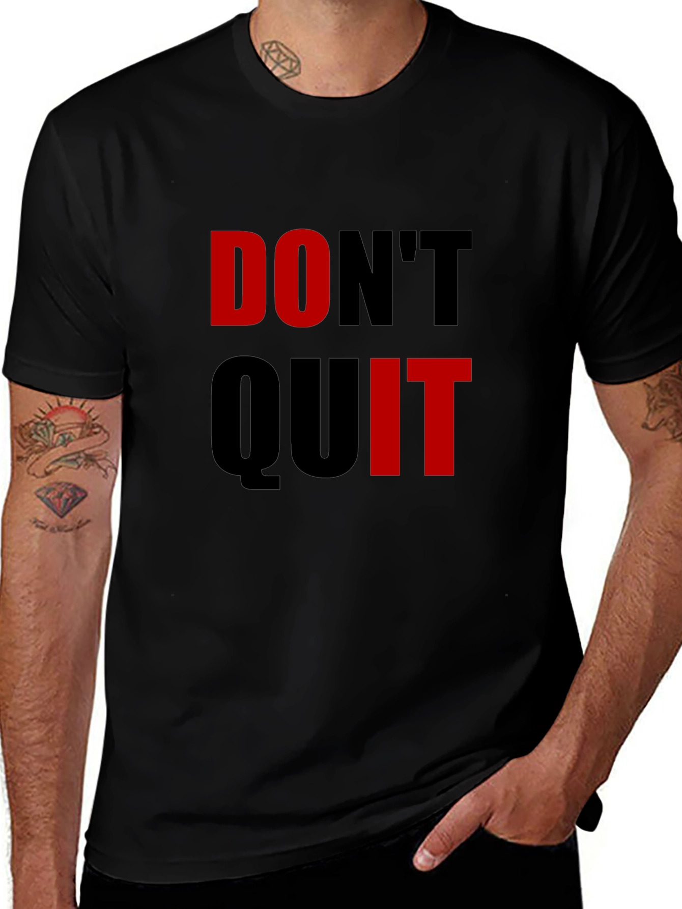 Motivational Dont Quit Graphic T-Shirt