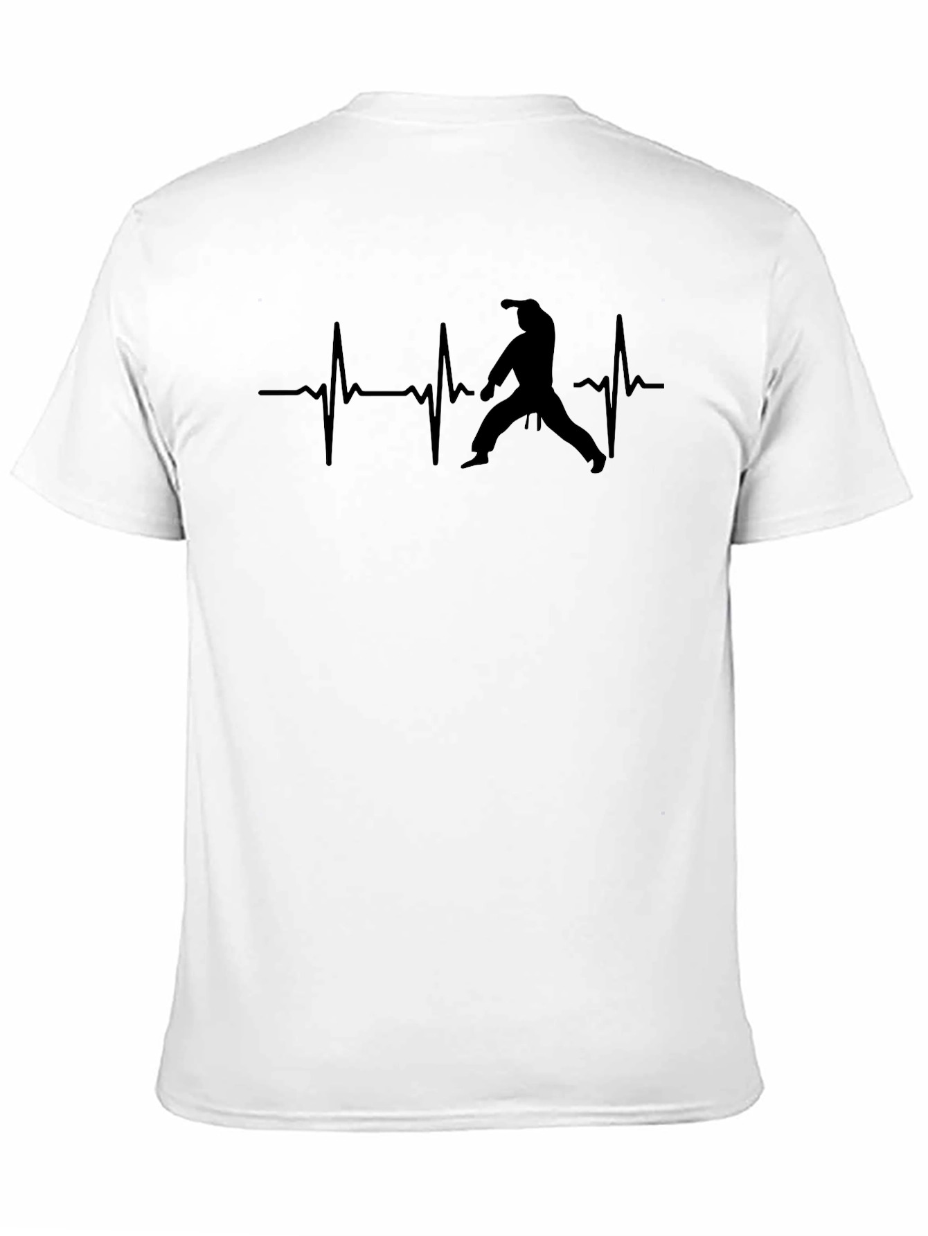 Martial Arts Heartbeat T-Shirt - Black