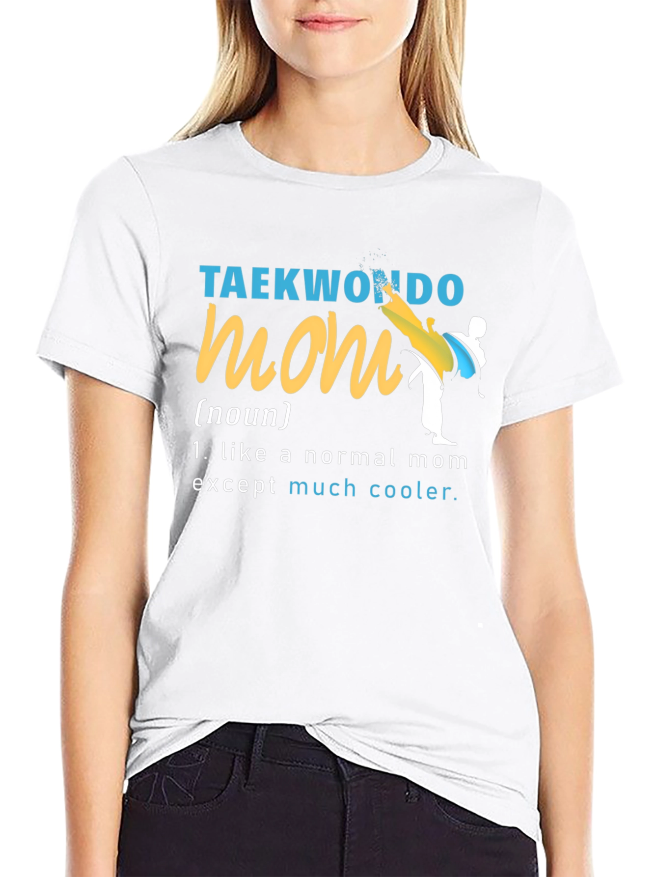 Taekwondo Mom Graphic Tee - Martial Arts Mother T-Shirt