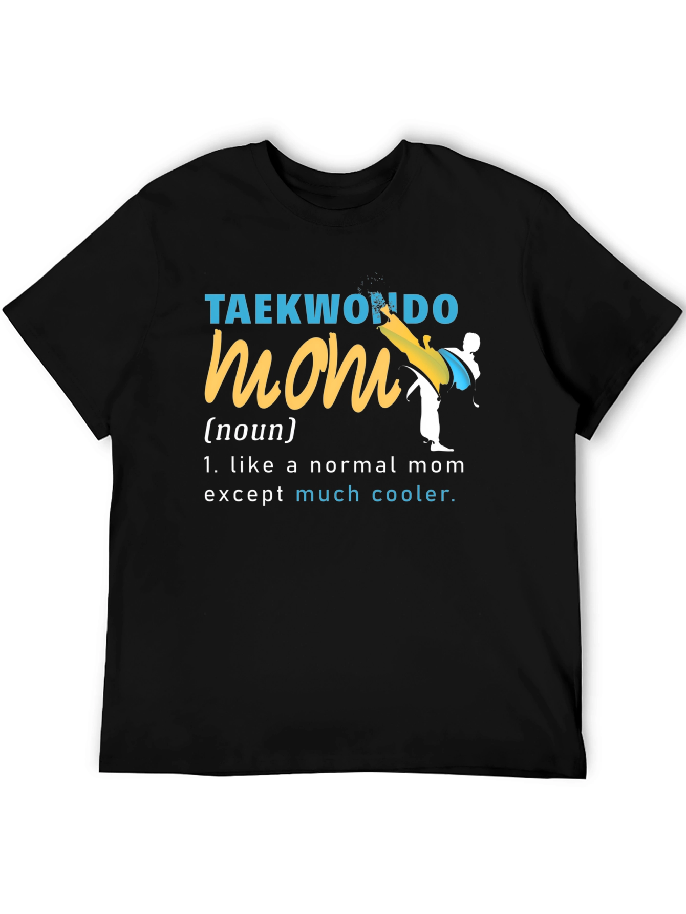 Taekwondo Mom Graphic Tee - Martial Arts Mother T-Shirt