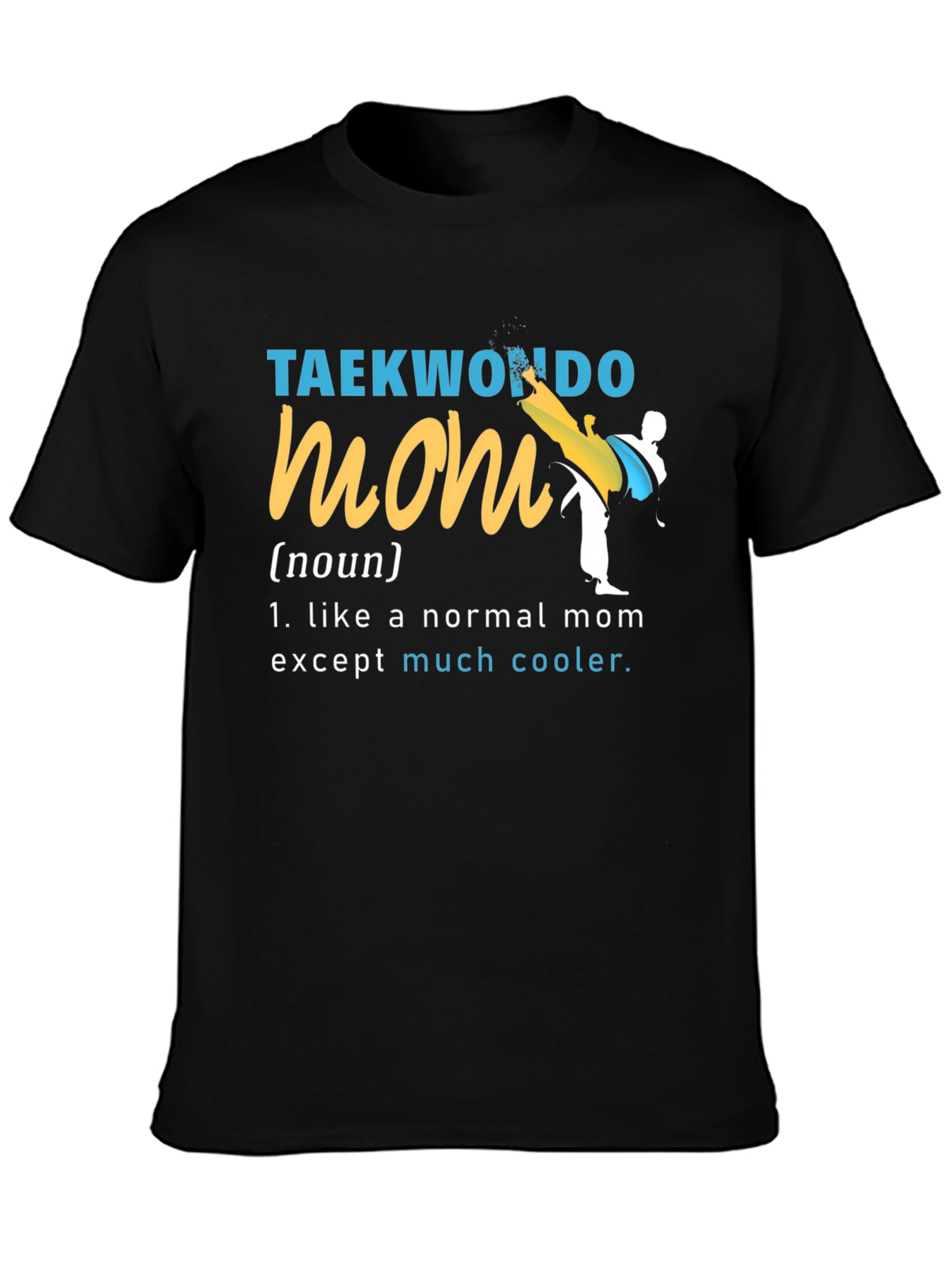 Taekwondo Mom Graphic Tee - Martial Arts Mother T-Shirt