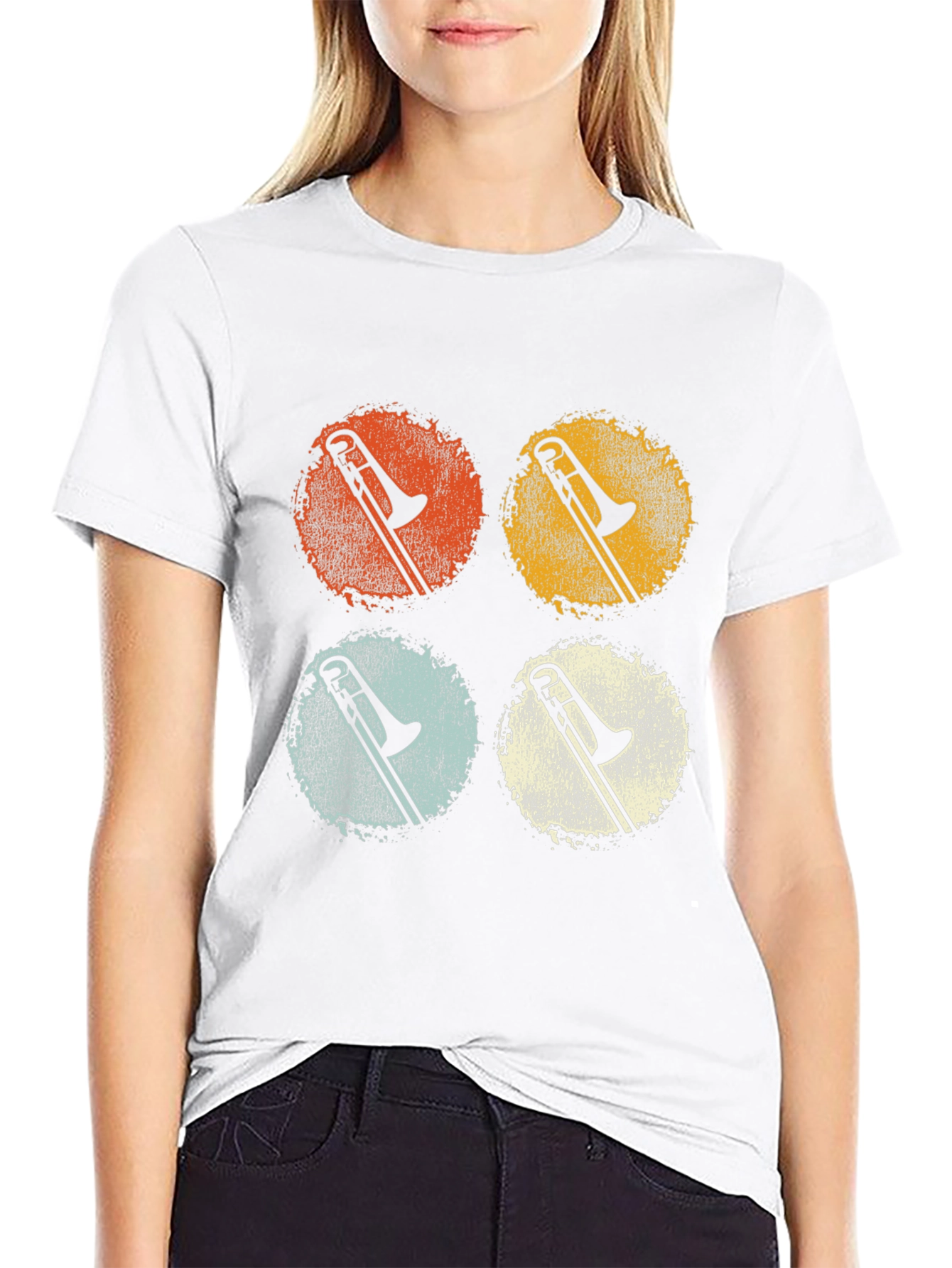 Retro Trombone Music T-Shirt