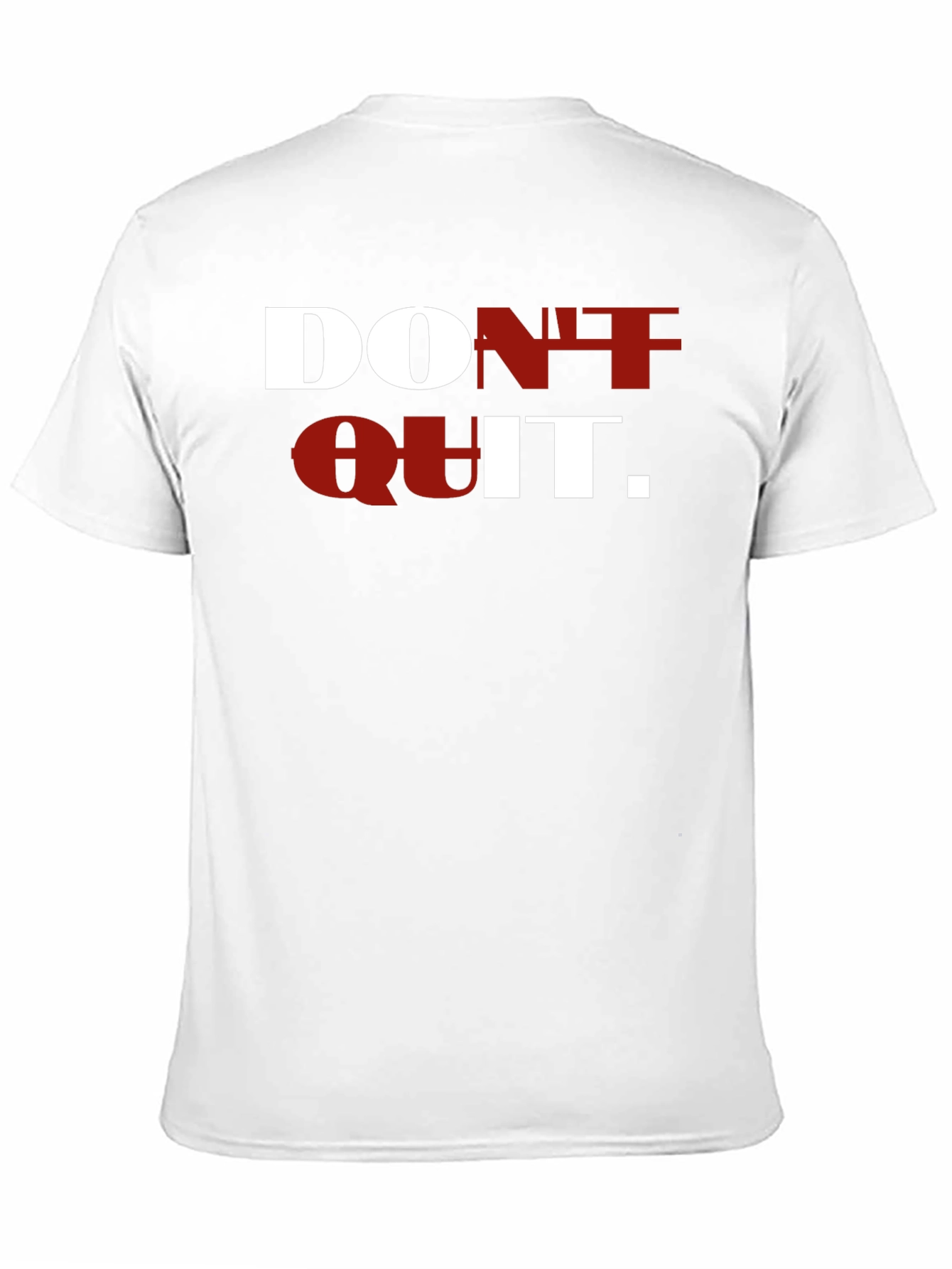 Motivational Dont Quit T-Shirt - Black