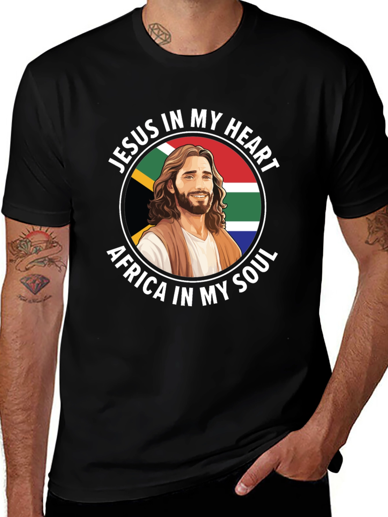 Jesus In My Heart Africa In My Soul T-Shirt