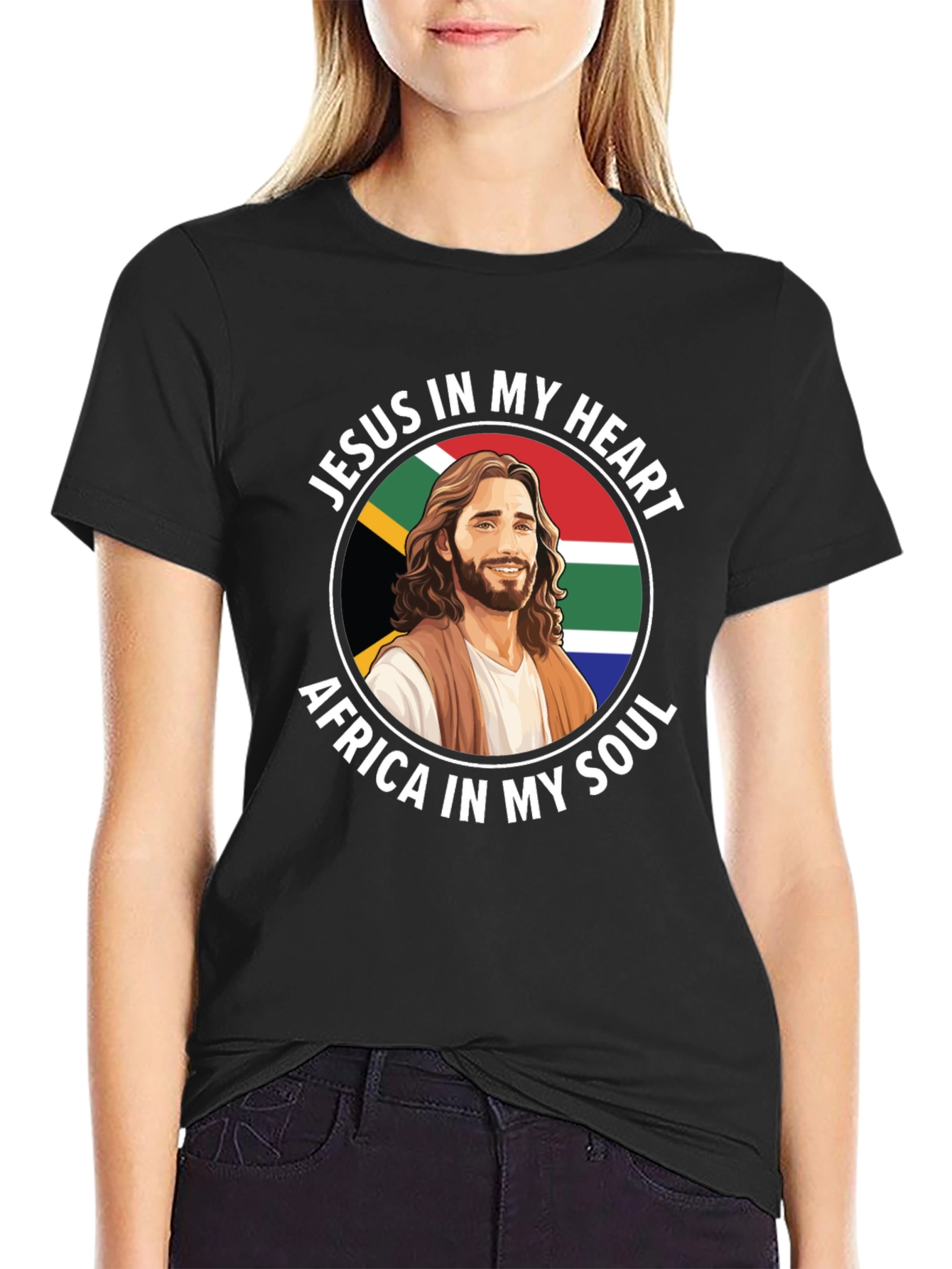 Jesus In My Heart Africa In My Soul T-Shirt