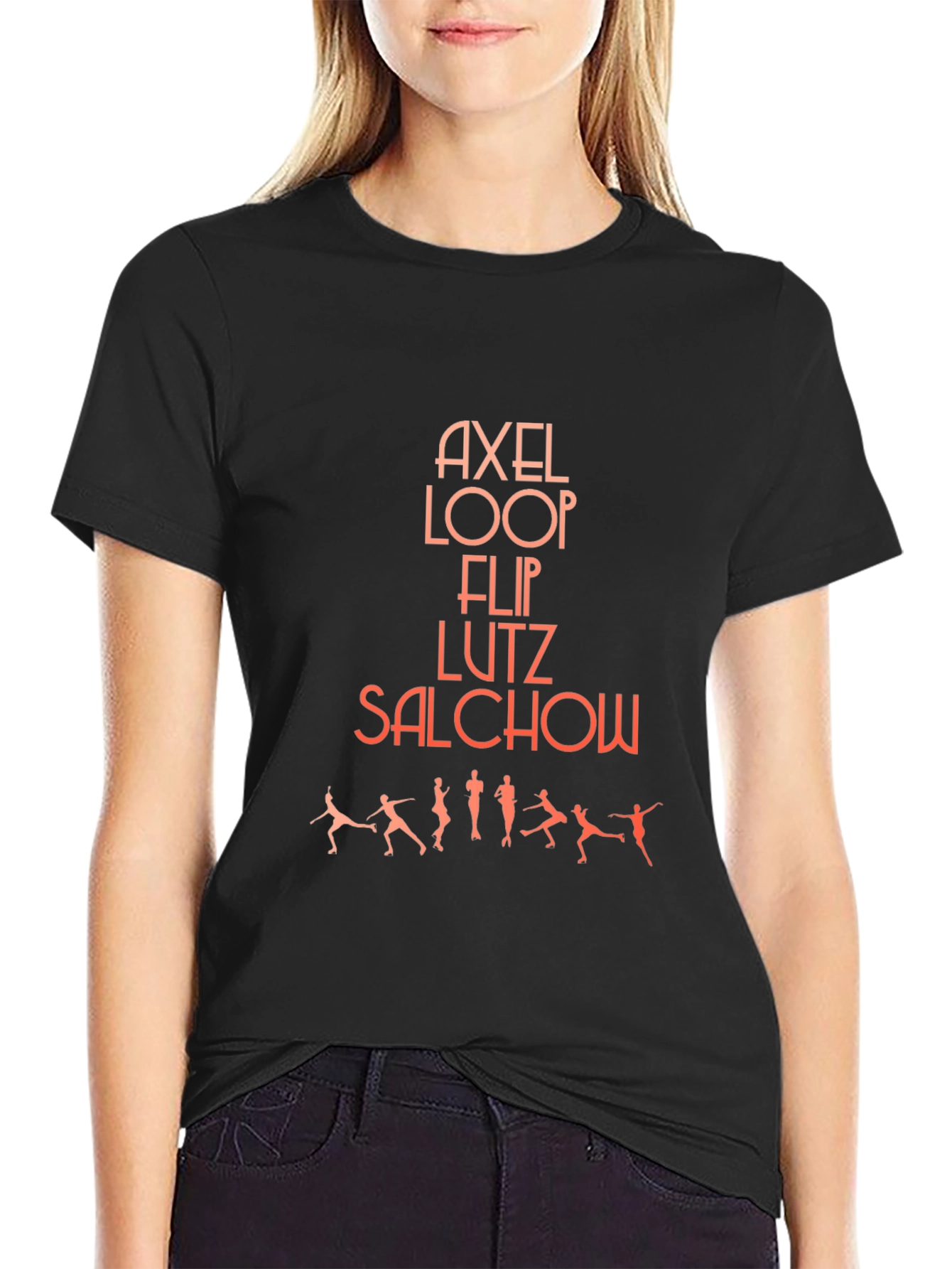 Figure Skating Jumps T-Shirt - Axel Loop Flip