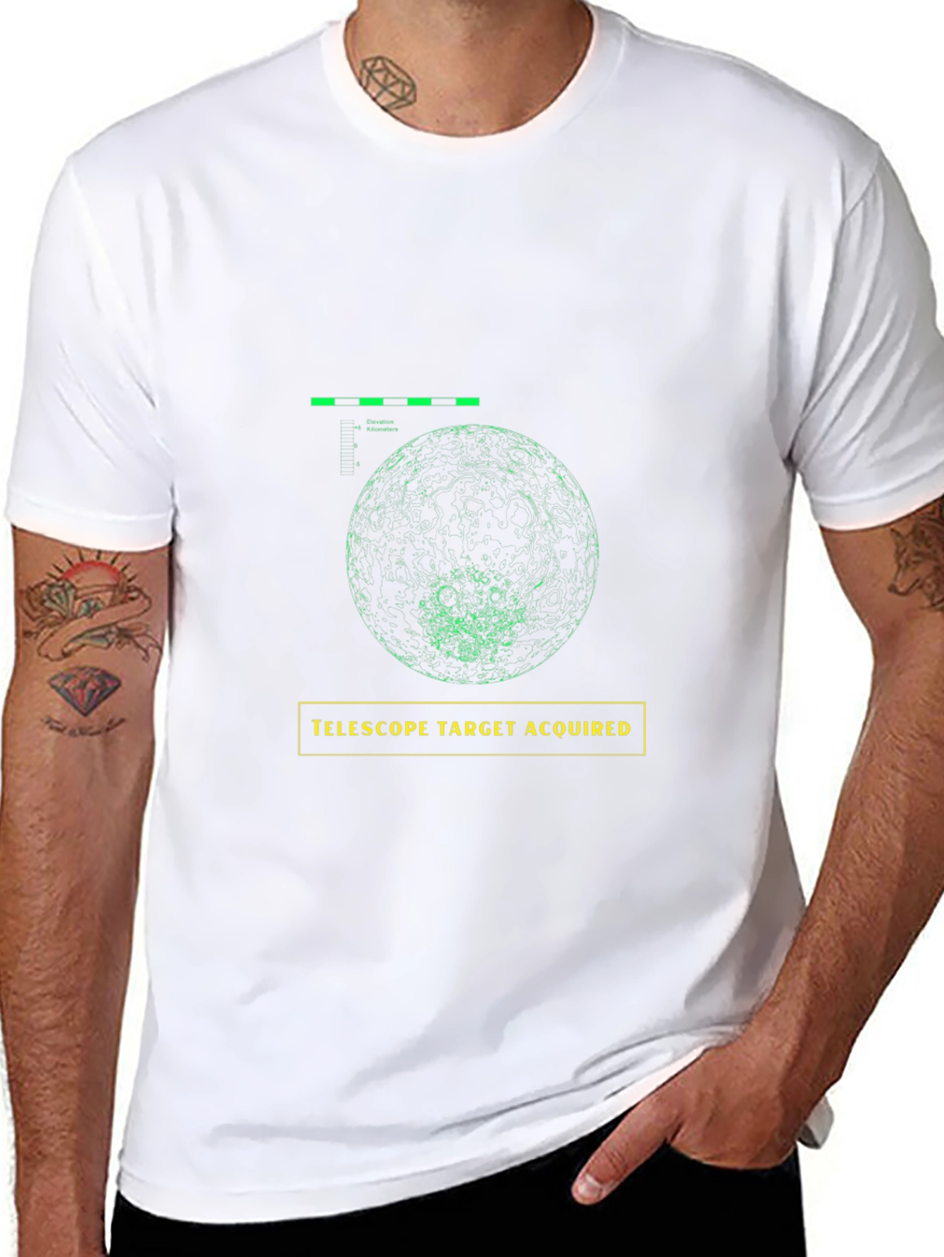 Telescope Target Acquired Graphic T-Shirt