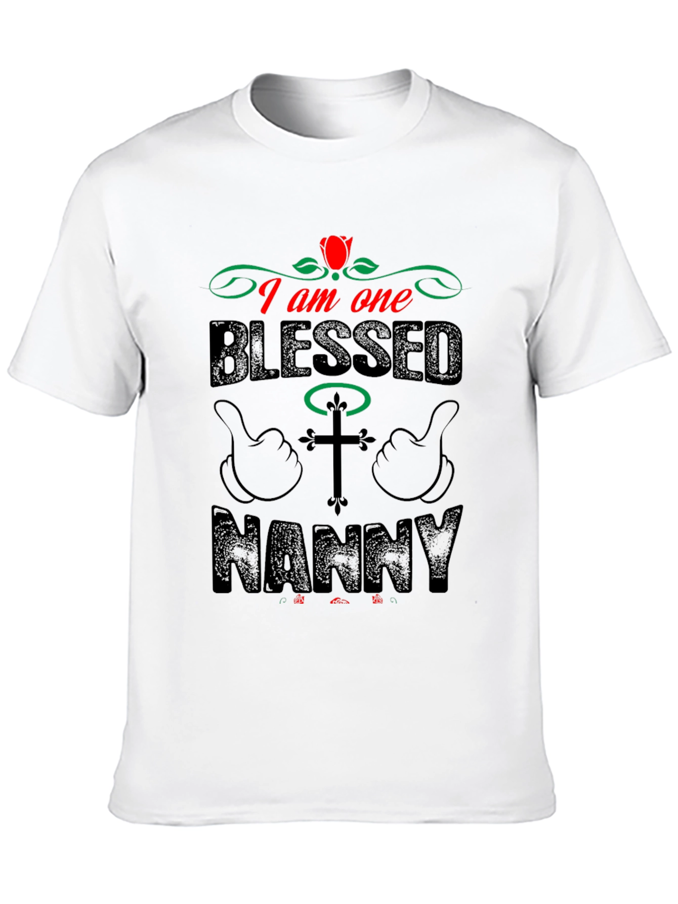 Blessed Nanny Graphic T-Shirt - Stylish & Comfortable