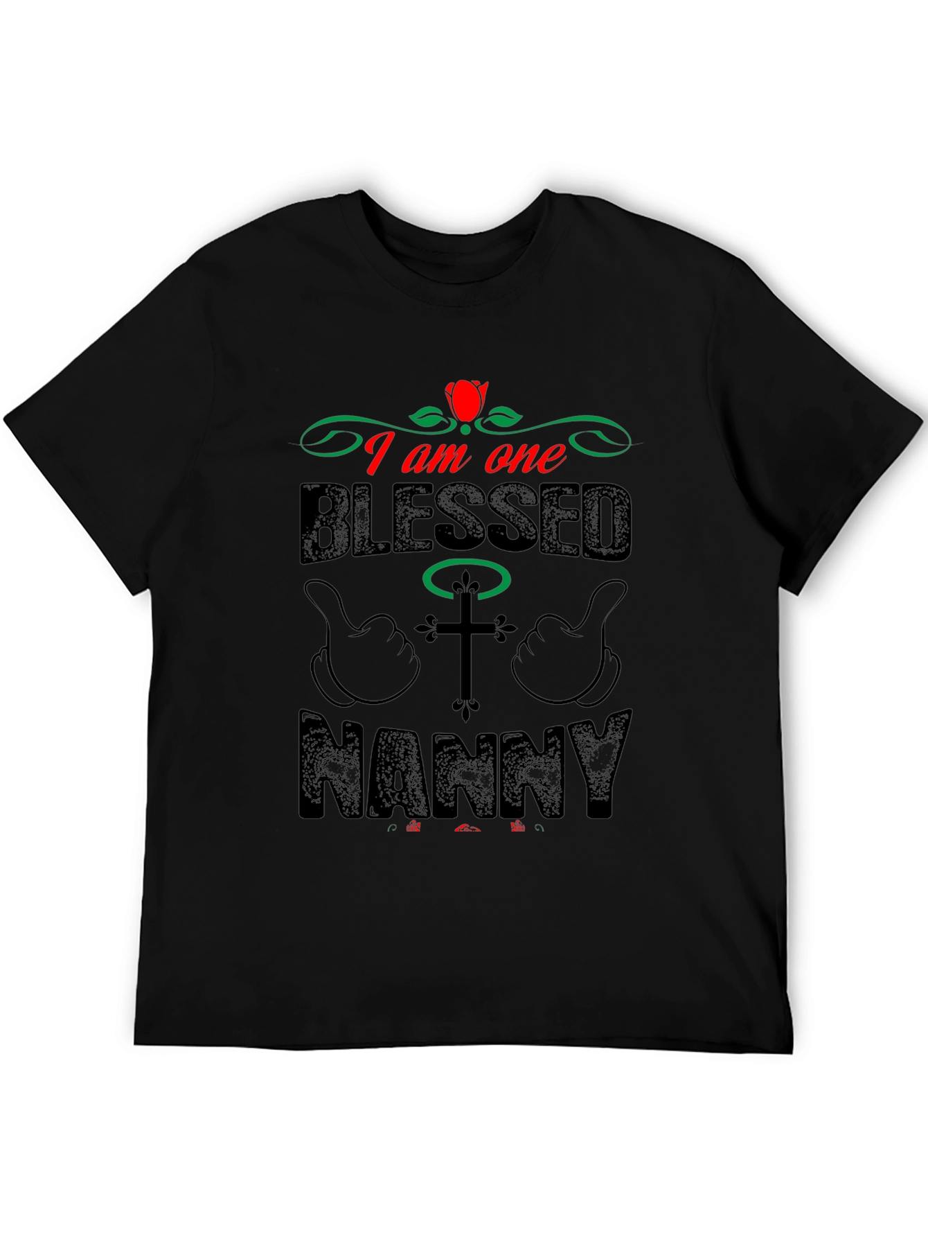 Blessed Nanny Graphic T-Shirt - Stylish & Comfortable