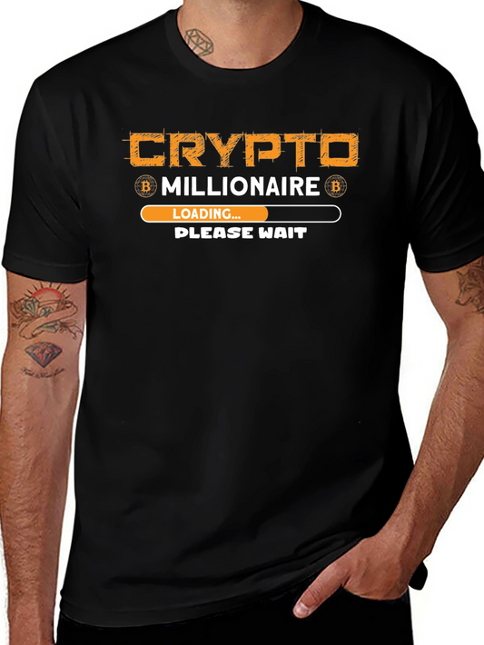 Crypto Millionaire Loading T-Shirt - Bitcoin