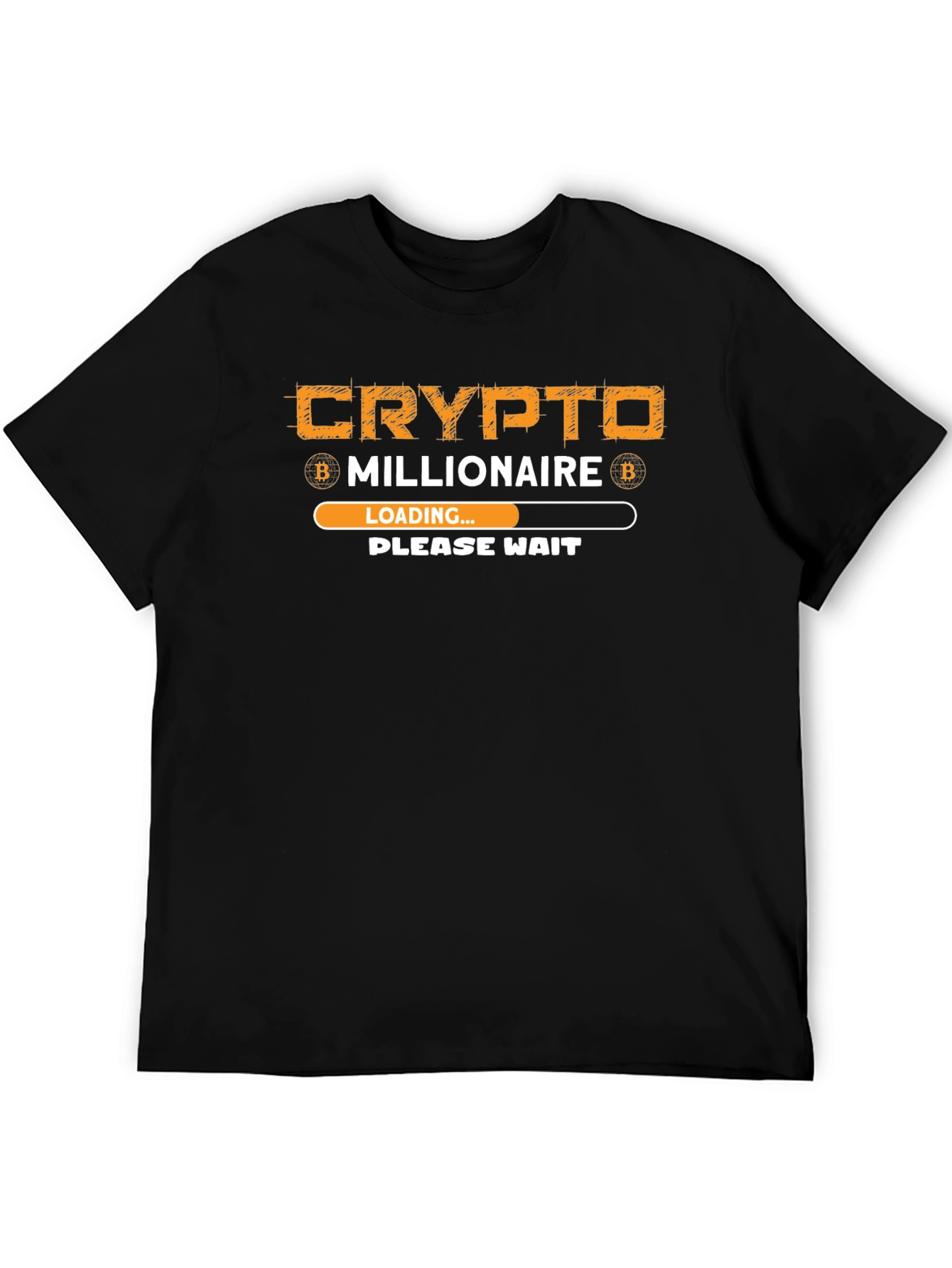 Crypto Millionaire Loading T-Shirt - Bitcoin