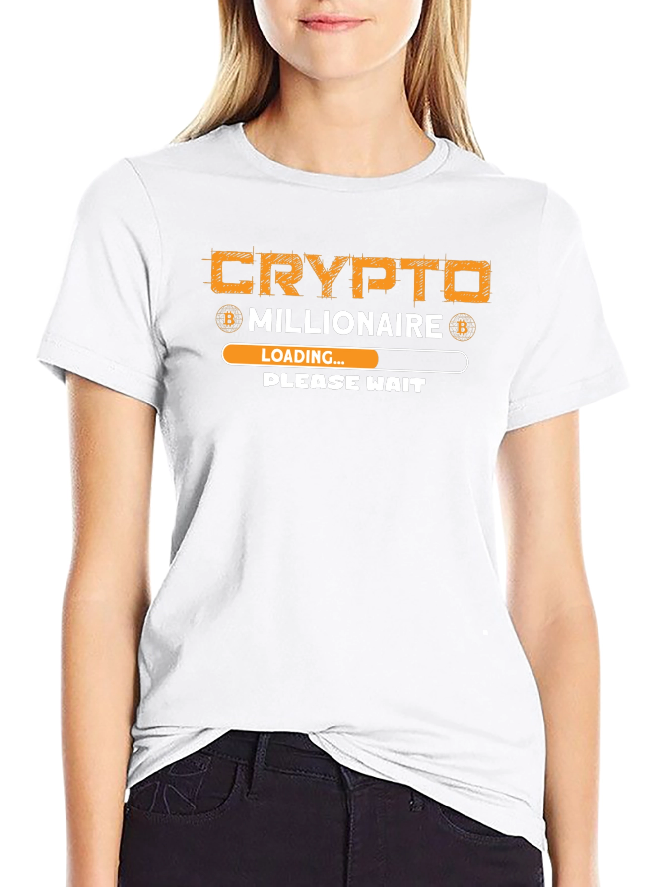 Crypto Millionaire Loading T-Shirt - Bitcoin