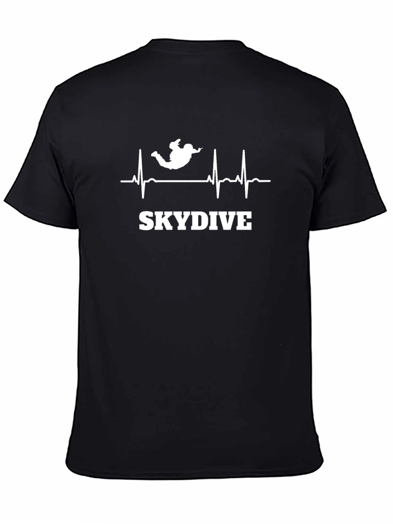 Skydive Heartbeat Graphic Tee - Black