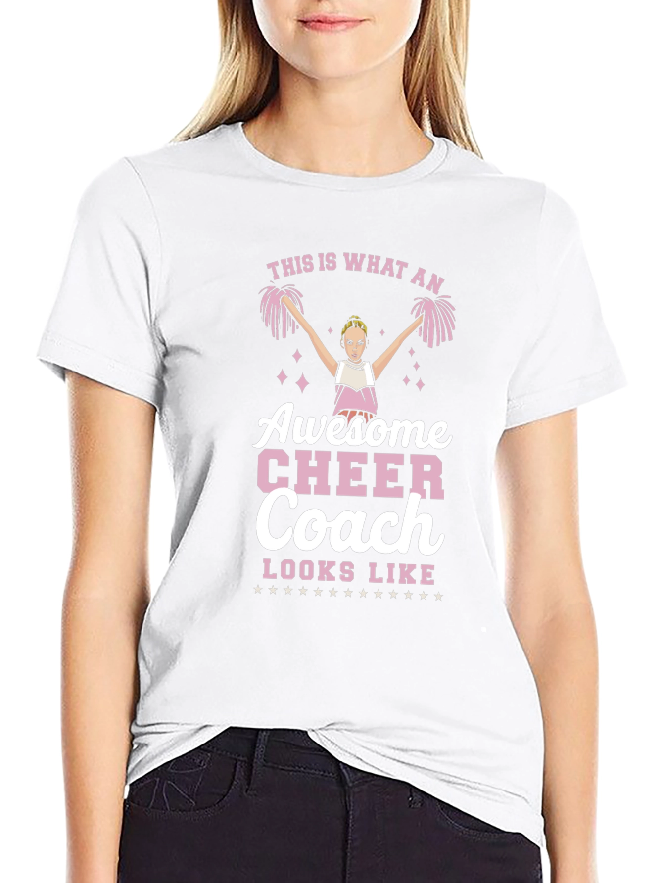 Awesome Cheer Coach T-Shirt - Cheerleading Gift