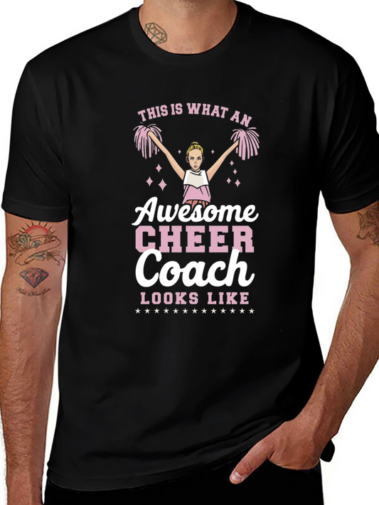Awesome Cheer Coach T-Shirt - Cheerleading Gift