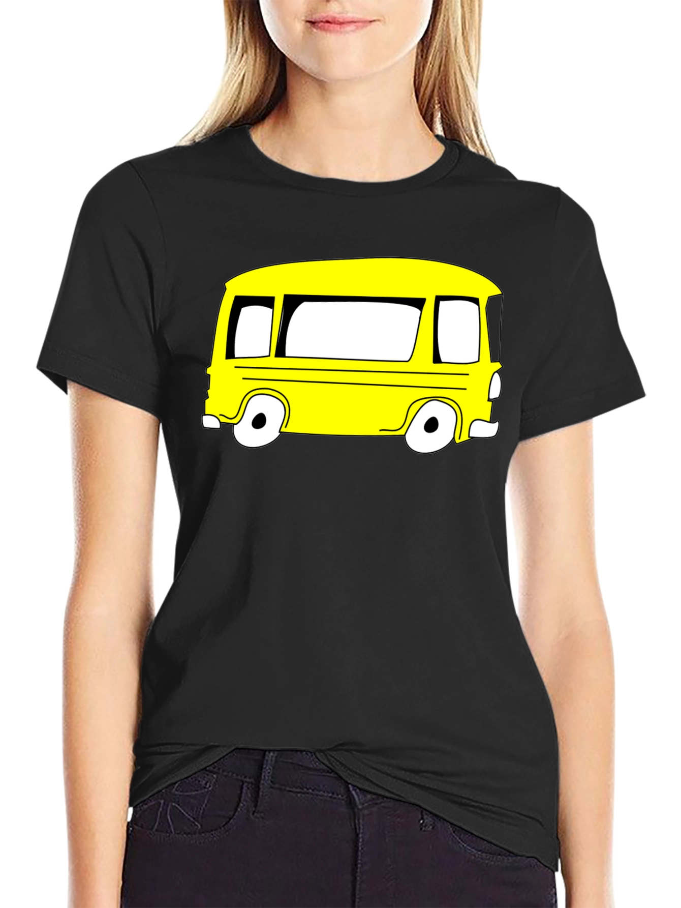 Retro Yellow Van Graphic T-Shirt
