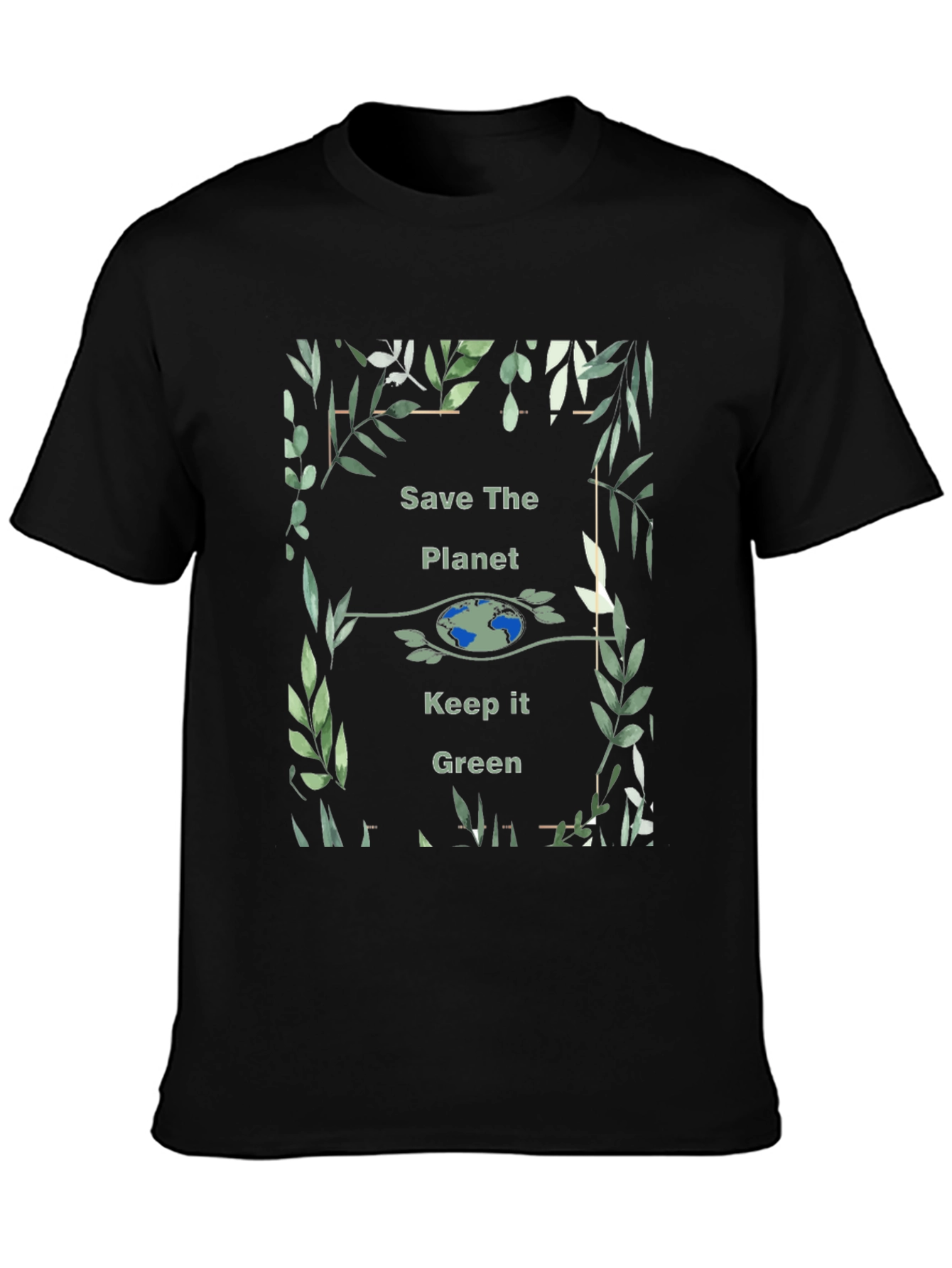 Eco-Friendly Save The Planet Graphic T-Shirt