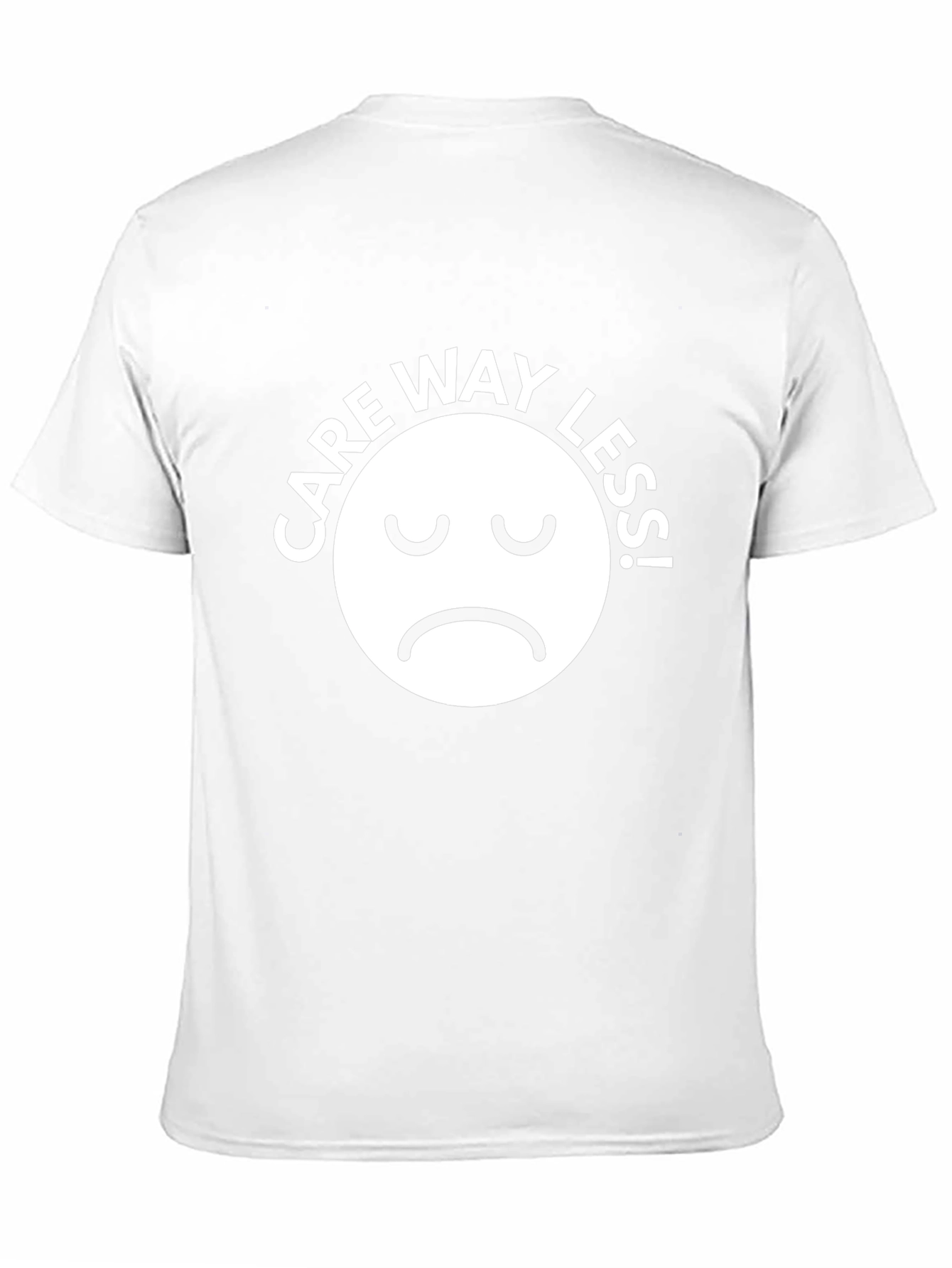 Care Way Less Graphic T-Shirt - Mens Black Tee