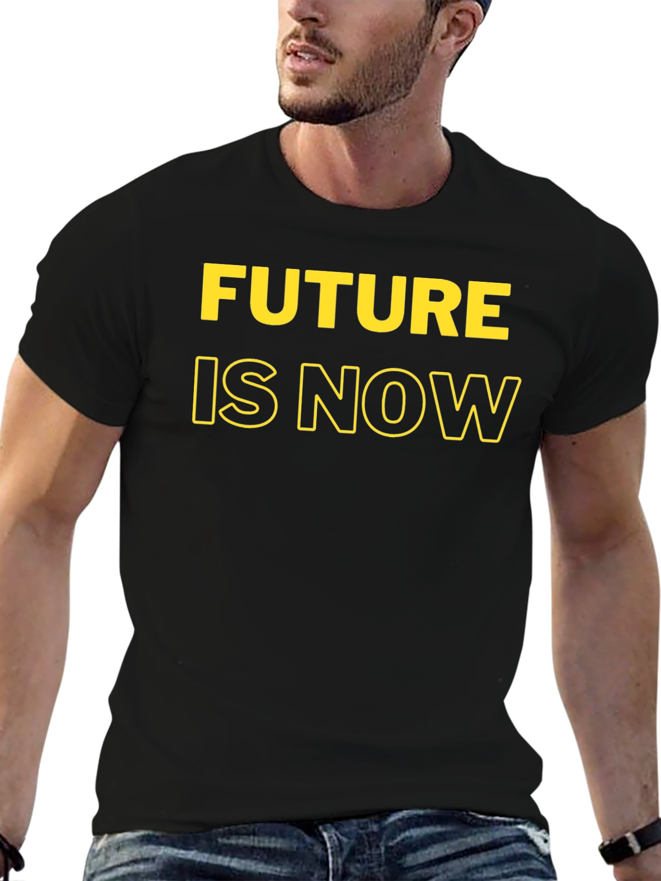 Future Is Now Black T-Shirt