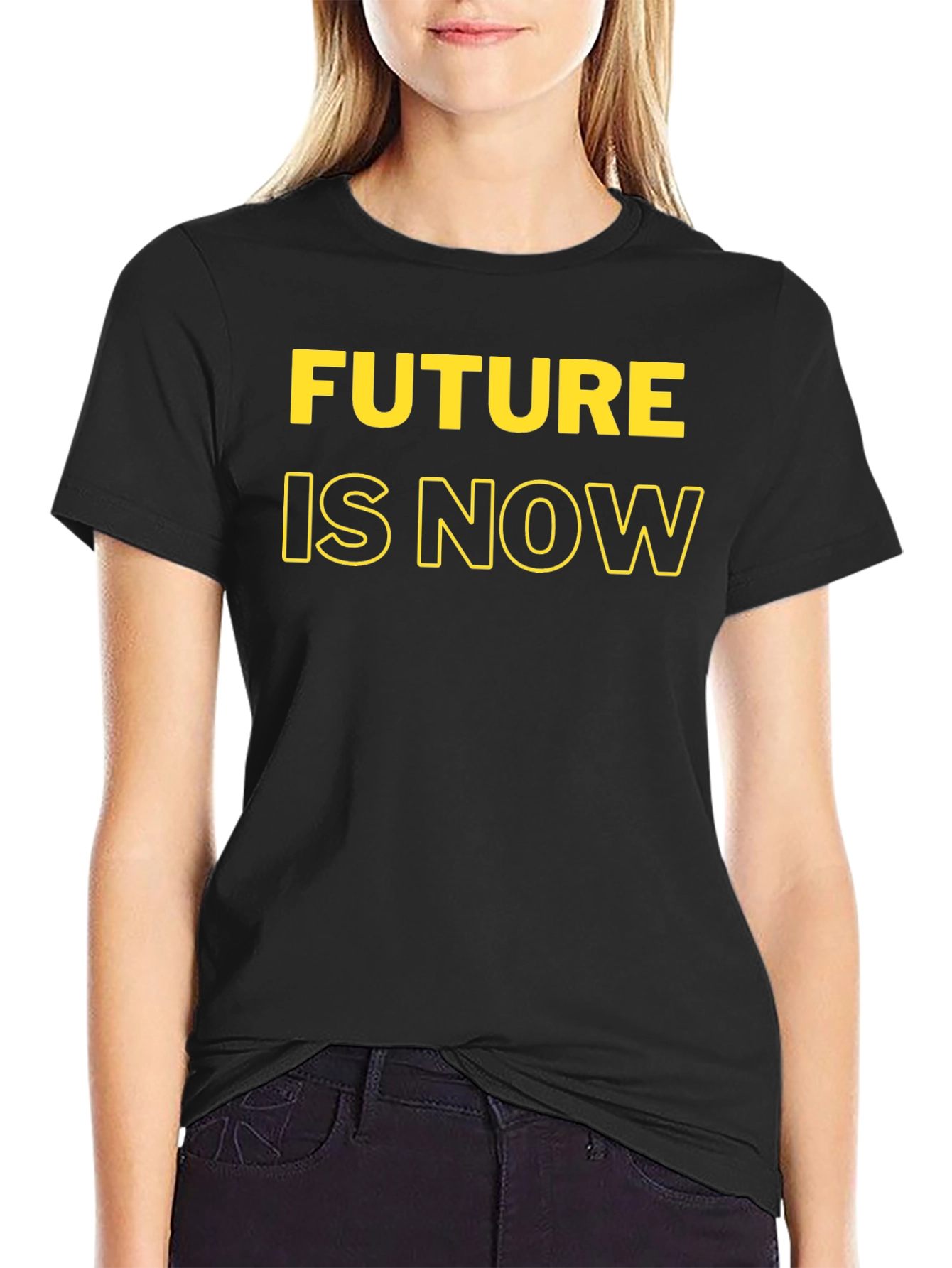 Future Is Now Black T-Shirt