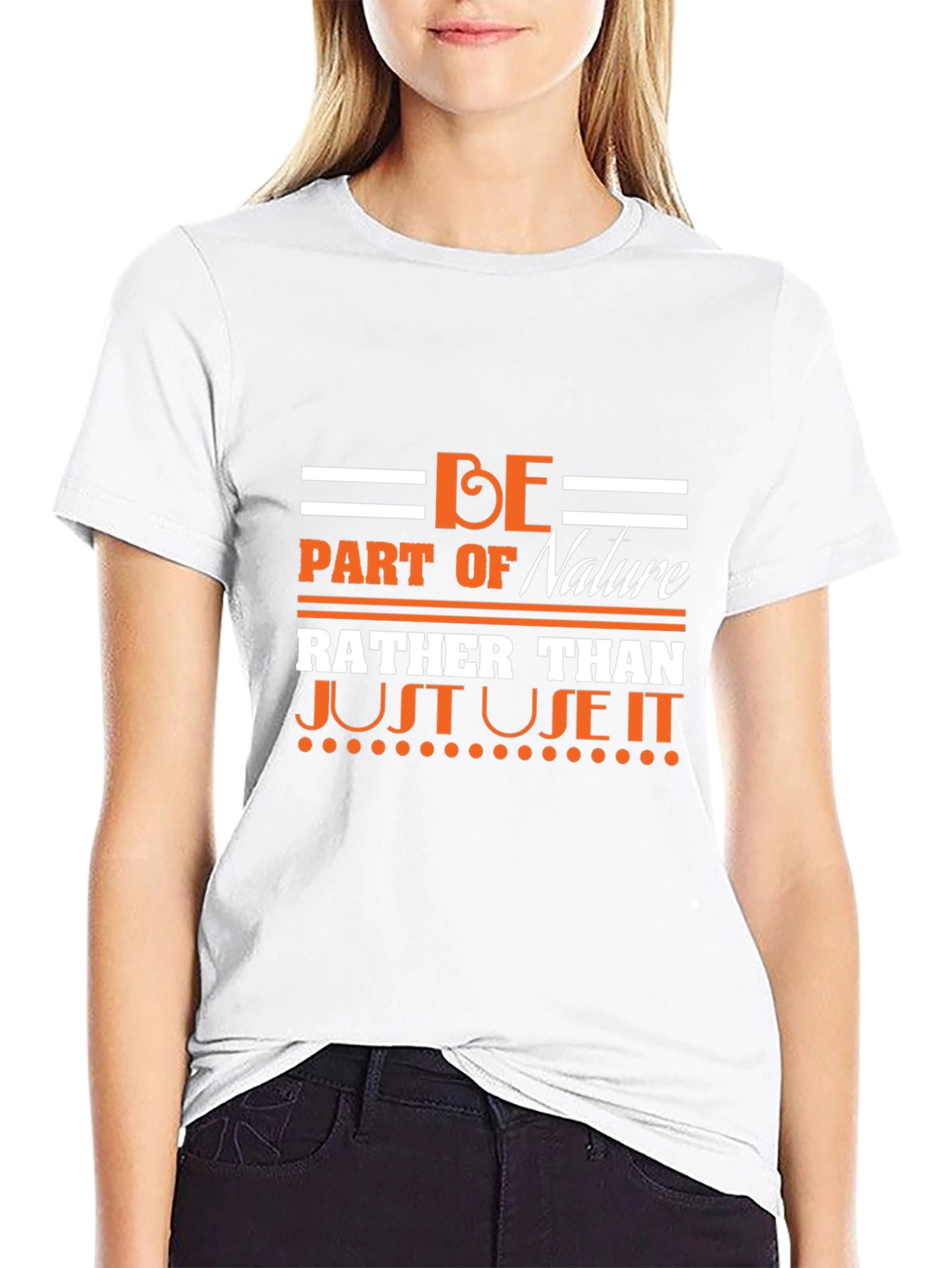 Nature Quote Black T-Shirt