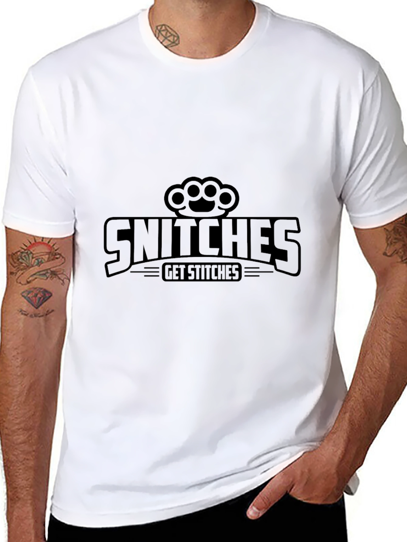 Snitches Get Stitches Graphic Tee