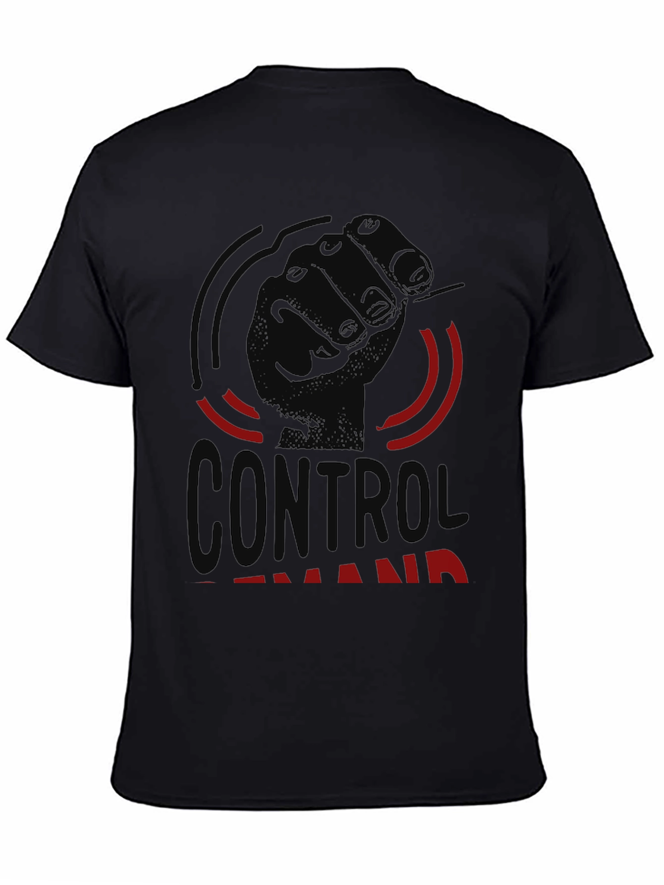 Control Demand Graphic Black T-Shirt