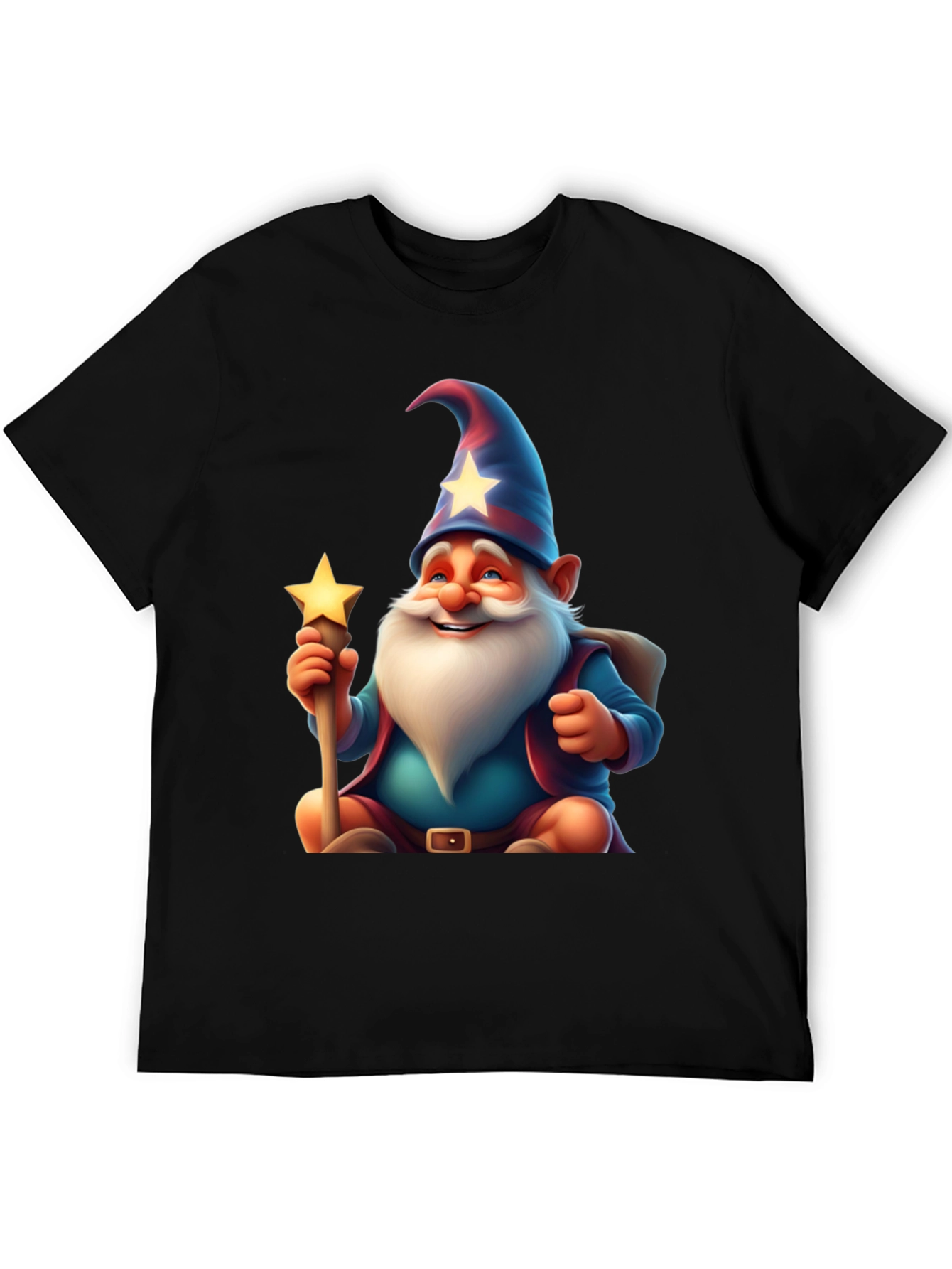 Wizard Gnome T-Shirt - Magical Cartoon Graphic Tee