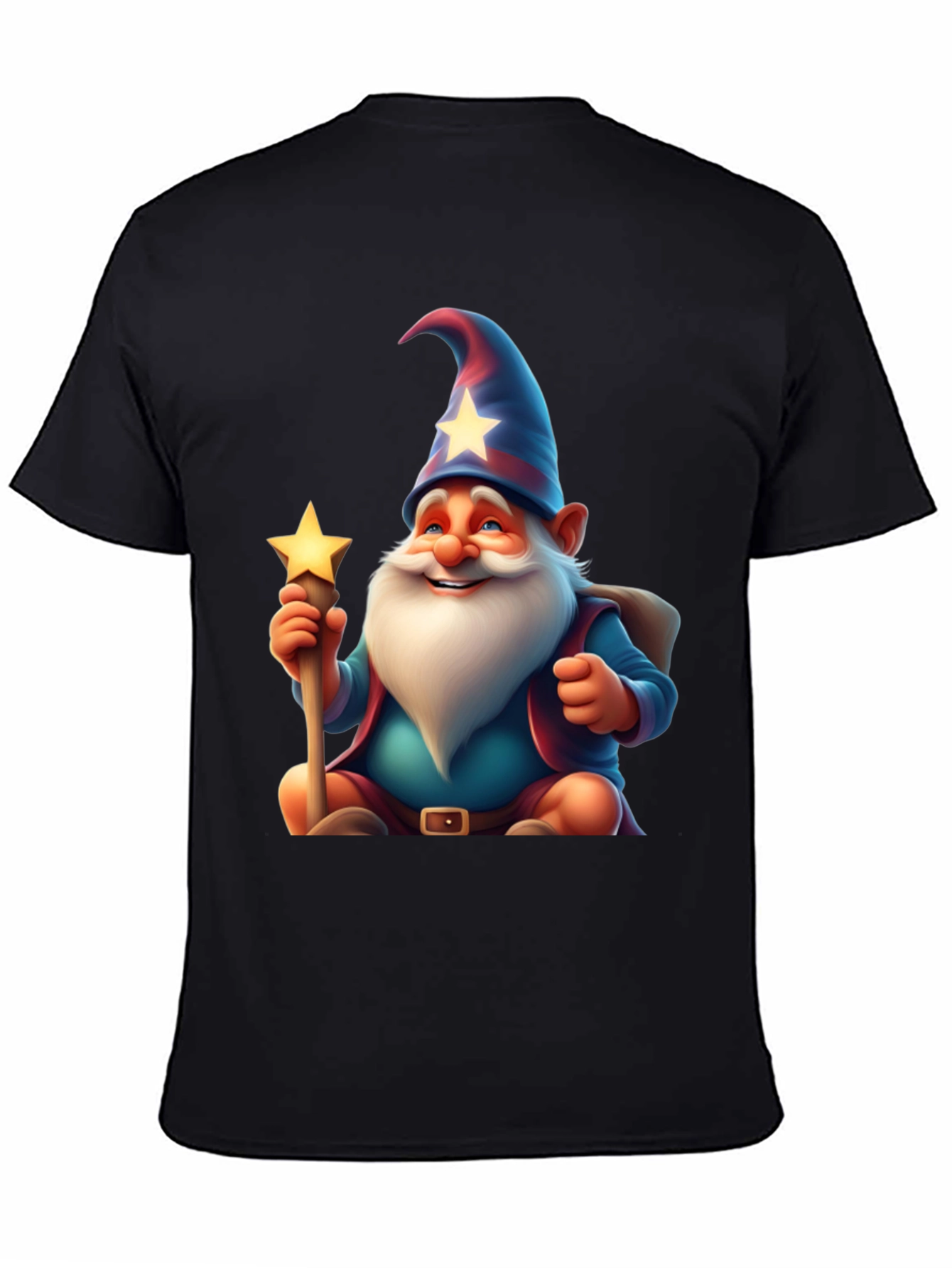 Wizard Gnome T-Shirt - Magical Cartoon Graphic Tee