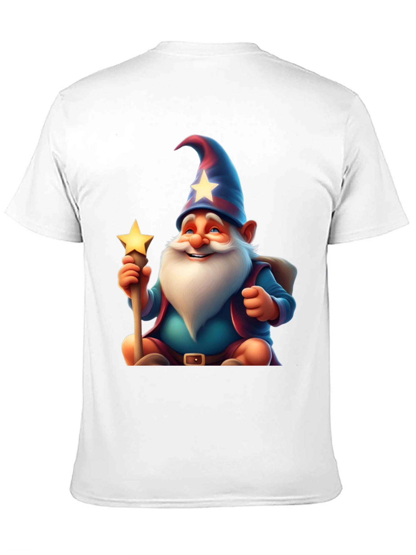 Wizard Gnome T-Shirt - Magical Cartoon Graphic Tee