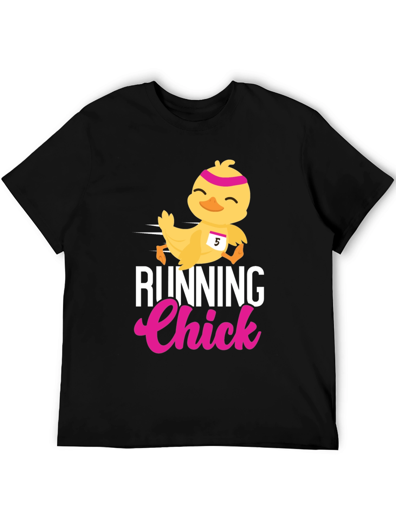 Running Chick Graphic Tee - Fun Easter Design