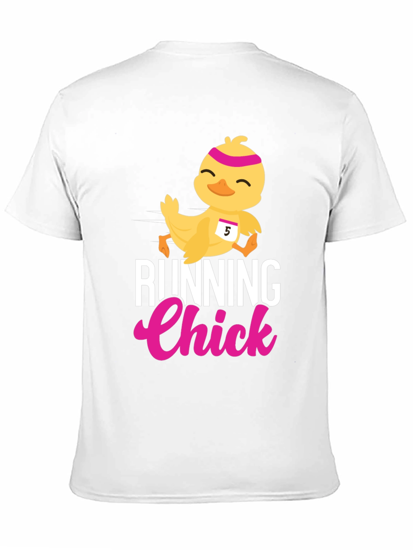 Running Chick Graphic Tee - Fun Easter Design